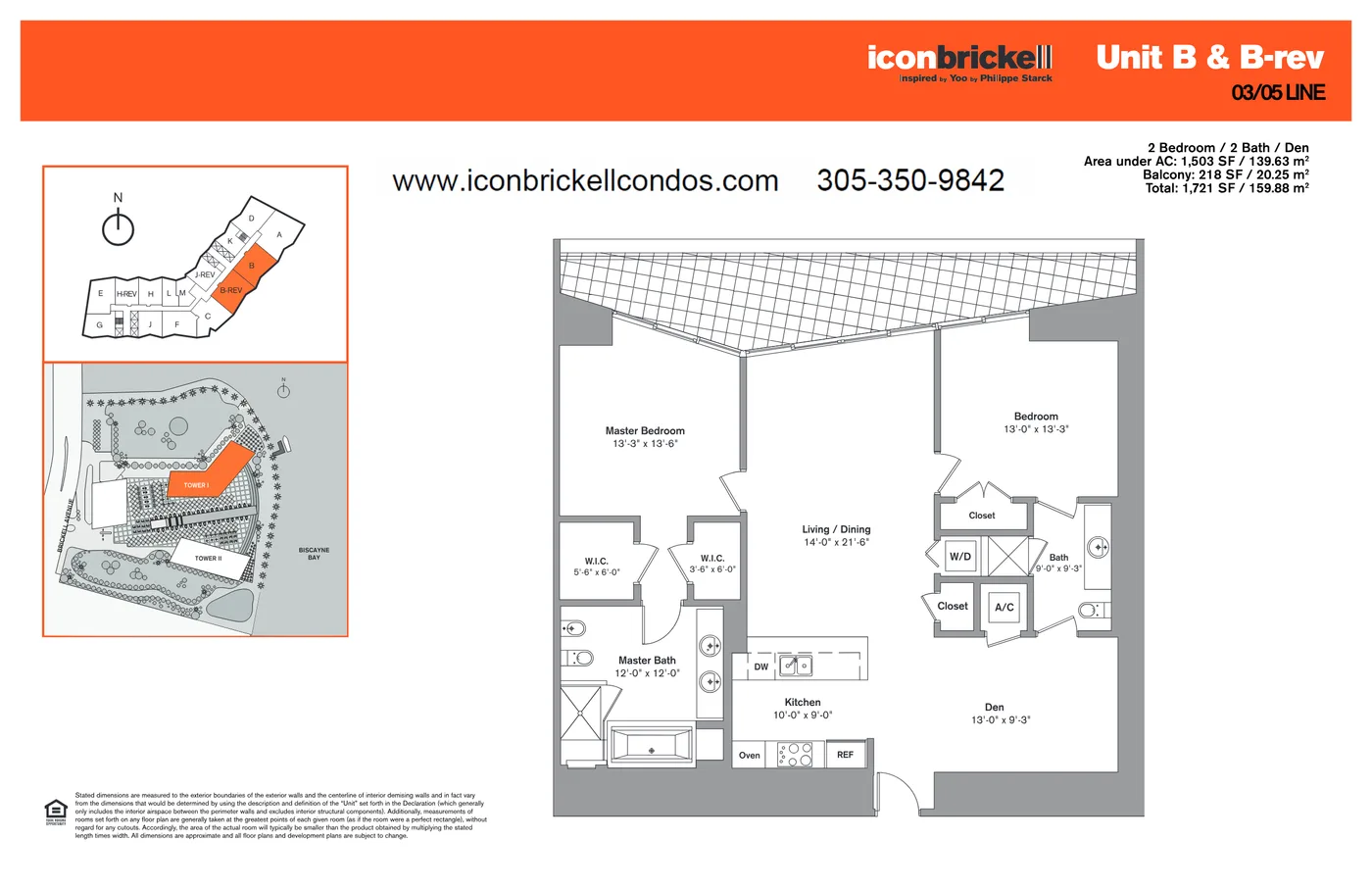 Icon Brickell I floor plan Plan 3
