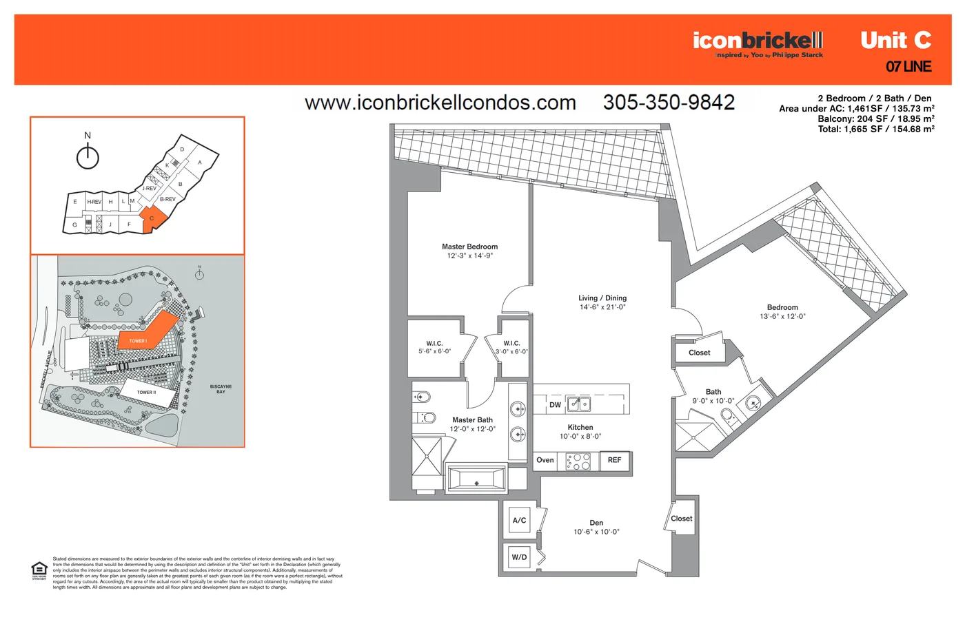 Icon Brickell I floor plan Plan 7