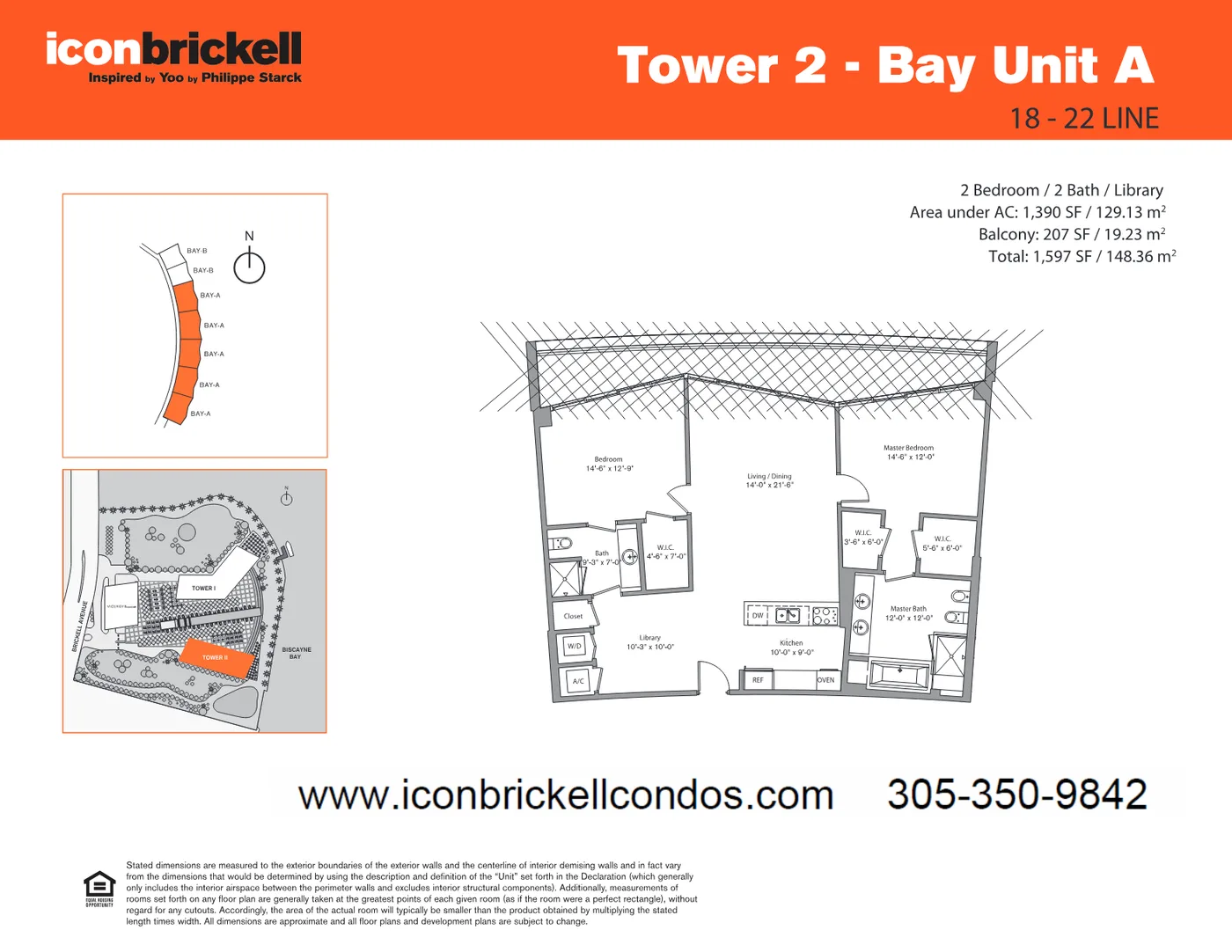 Icon Brickell II floor plan Plan 15