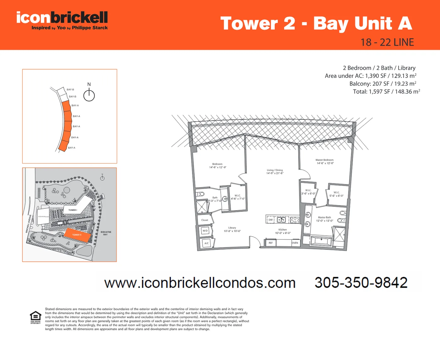Icon Brickell II floor plan Plan 17