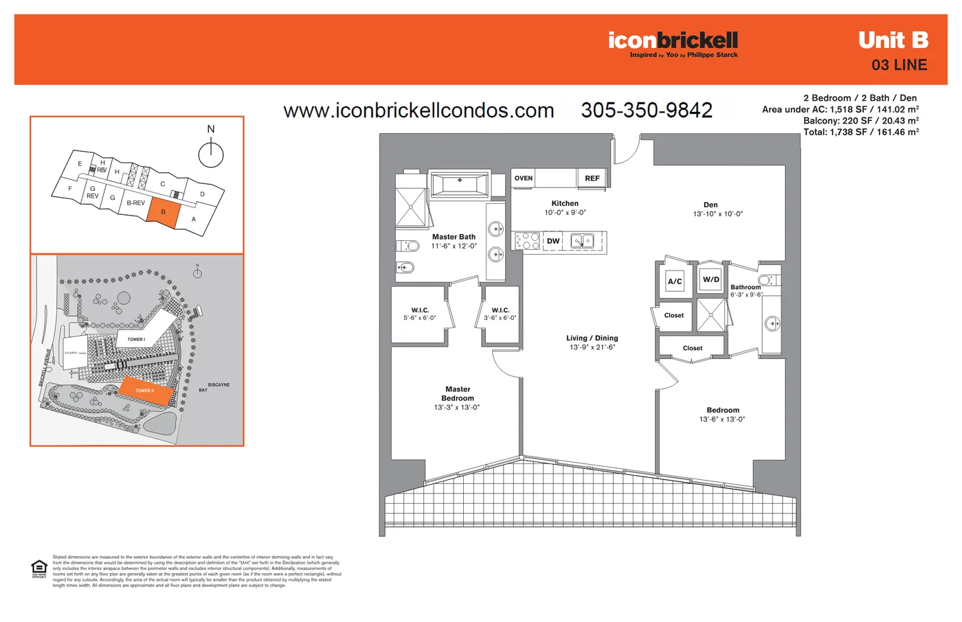Icon Brickell II floor plan Plan 3