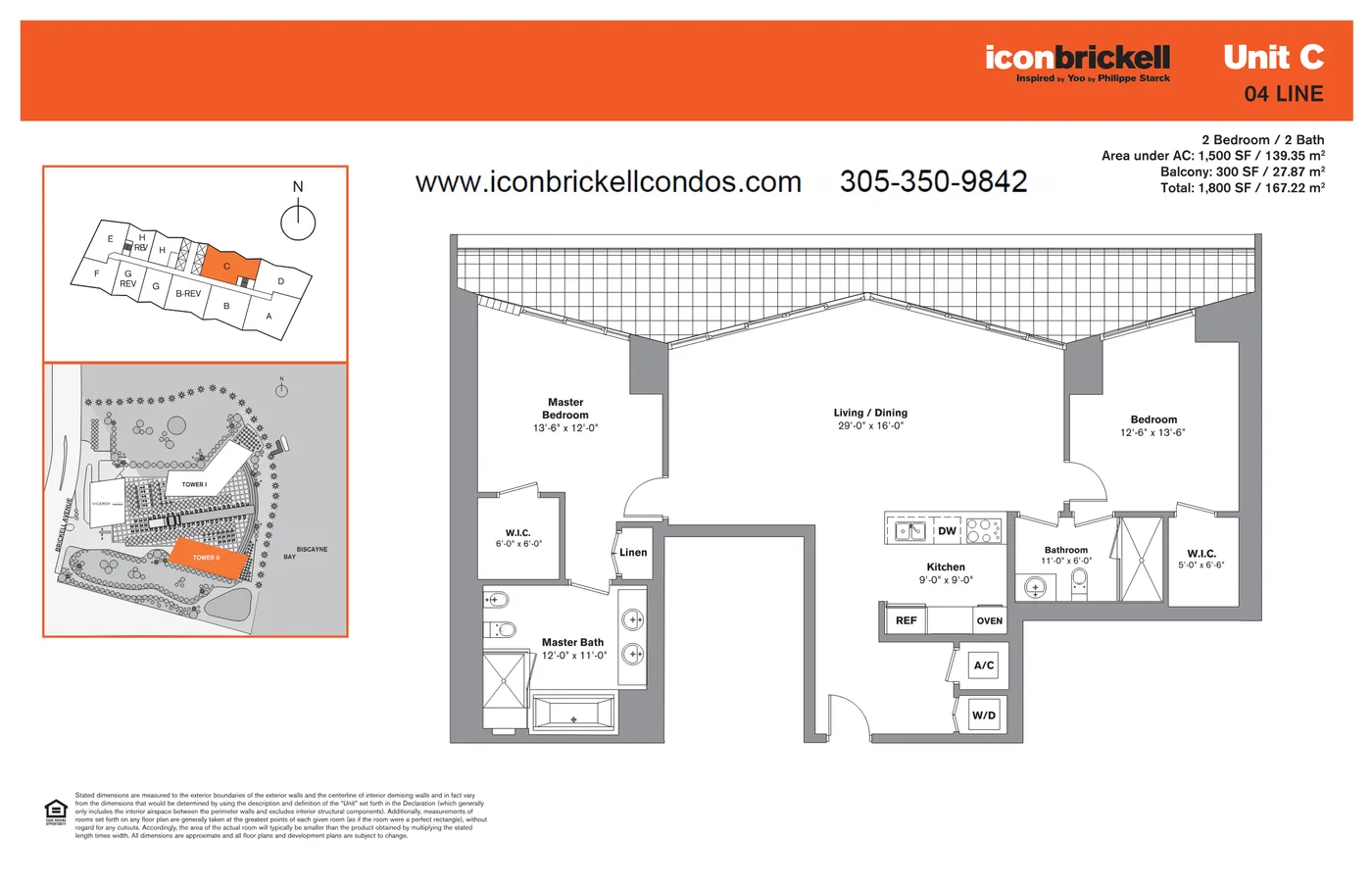 Icon Brickell II floor plan Plan 4
