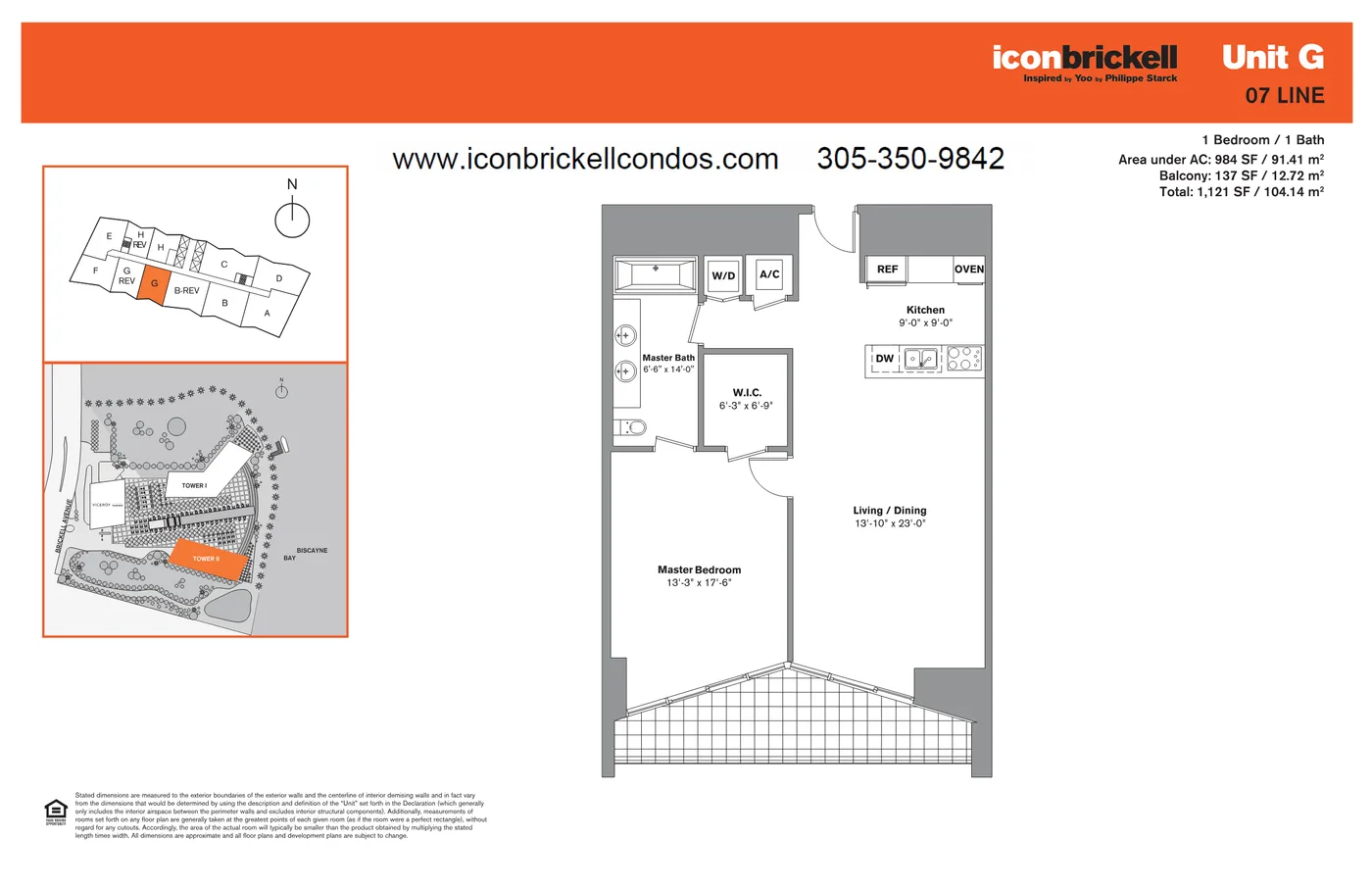 Icon Brickell II floor plan Plan 7