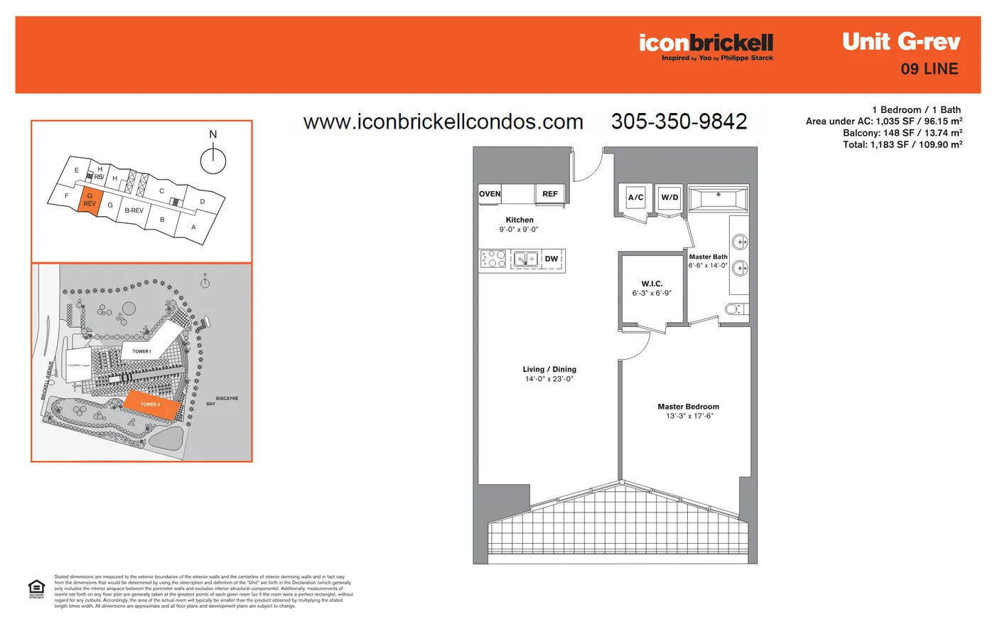 Icon Brickell II floor plan Plan 9