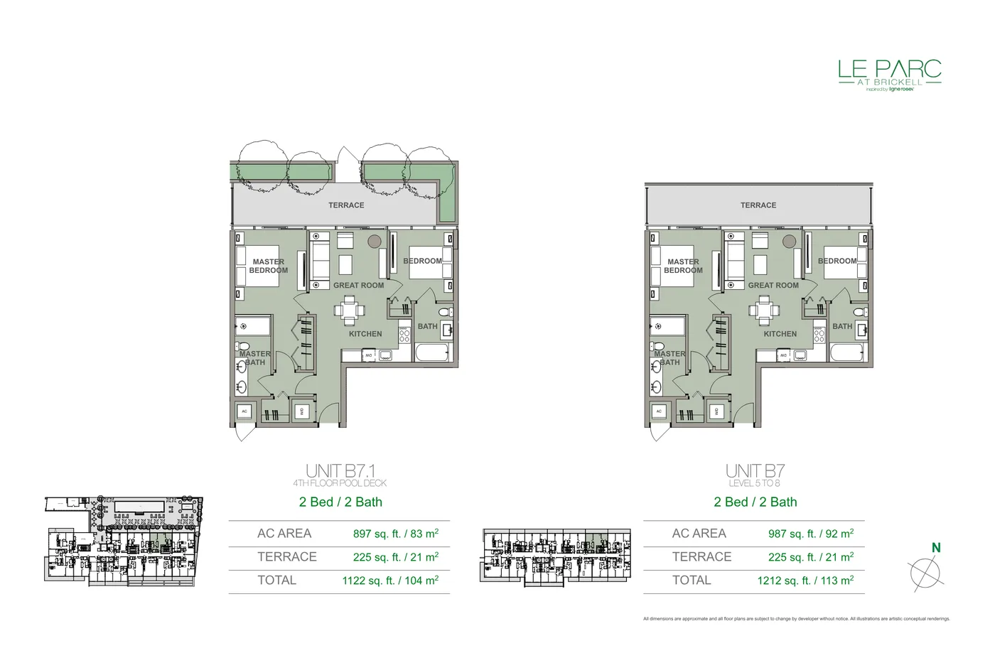 Le Parc at Brickell floor plan Plan 4