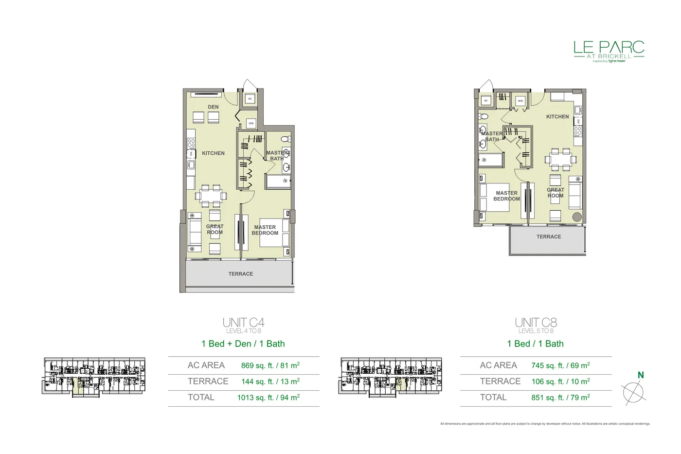 Le Parc at Brickell floor plan Plan 5