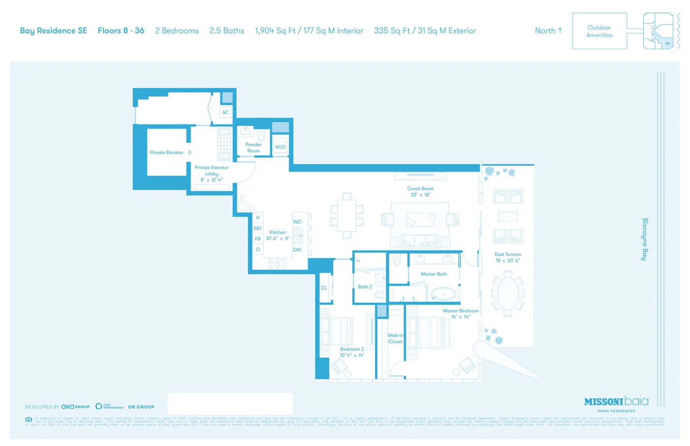 Missoni Baia floor plan Plan 6
