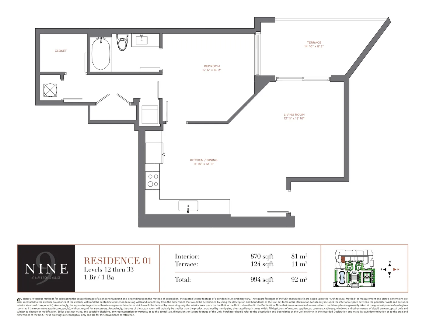 NINE at Mary Brickell Village floor plan Plan 10