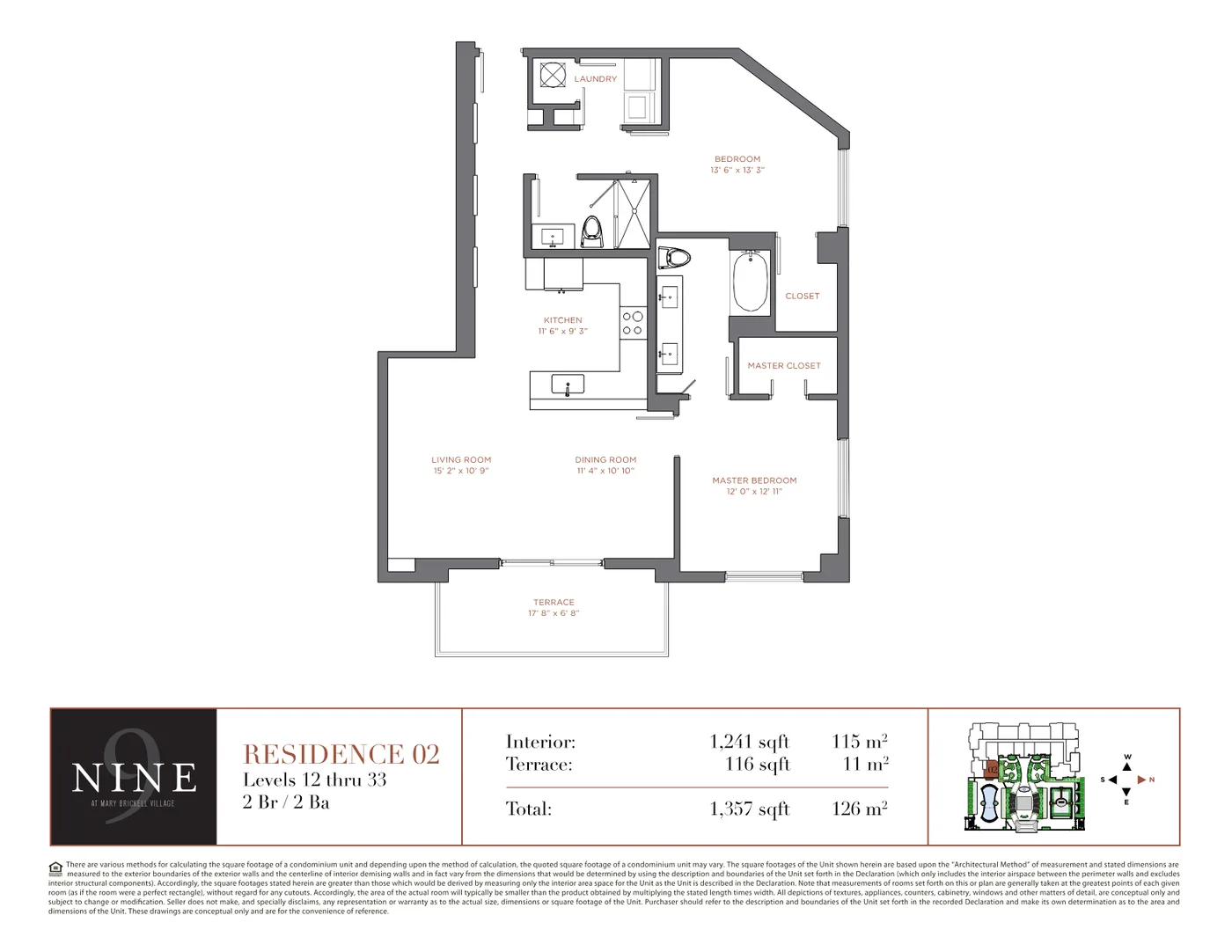NINE at Mary Brickell Village floor plan Plan 11