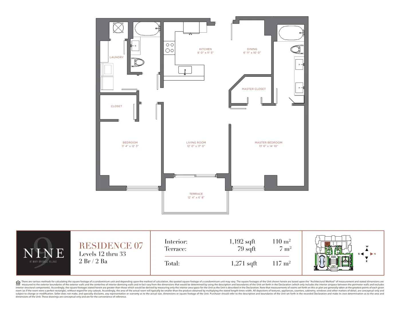 NINE at Mary Brickell Village floor plan Plan 16