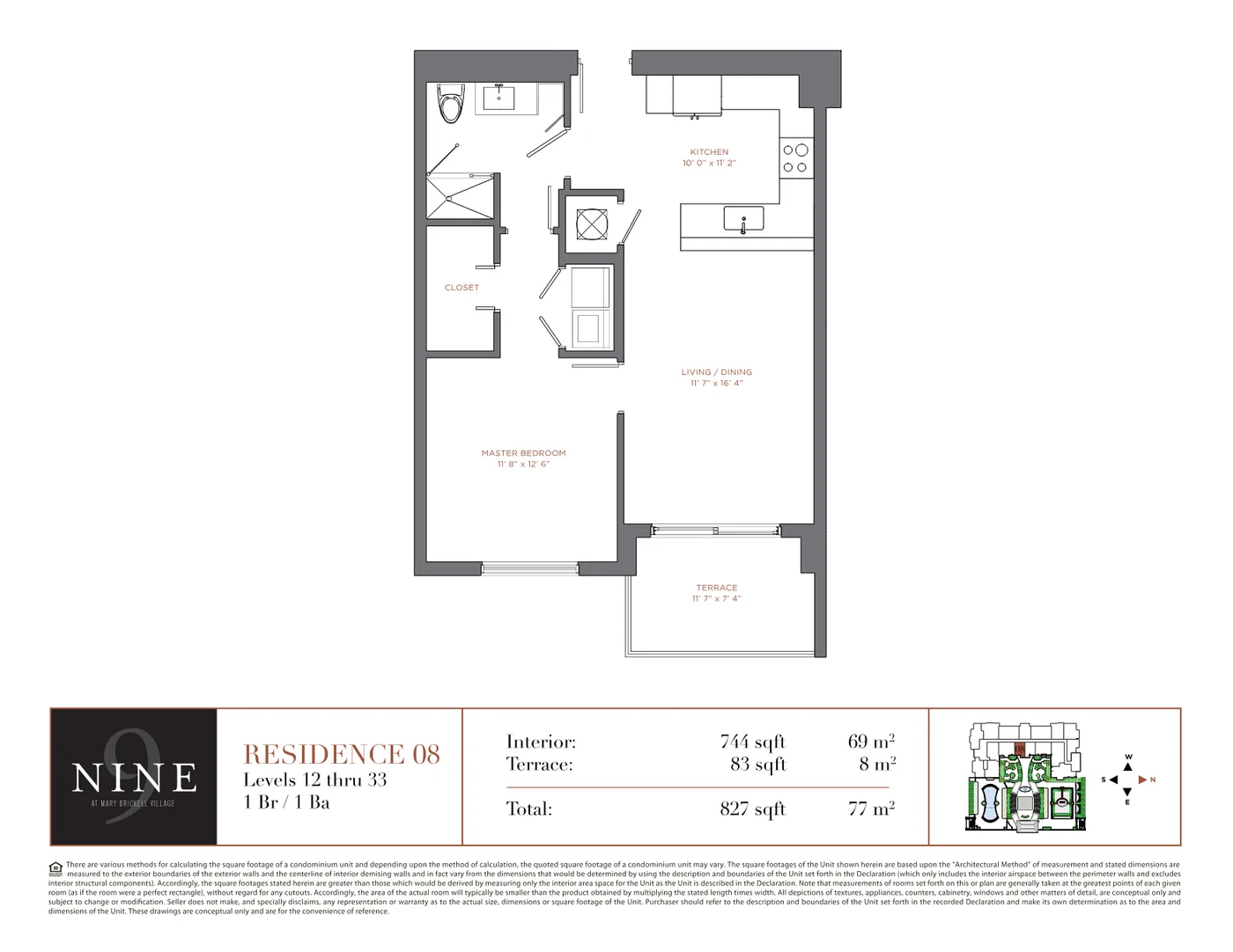 NINE at Mary Brickell Village floor plan Plan 17