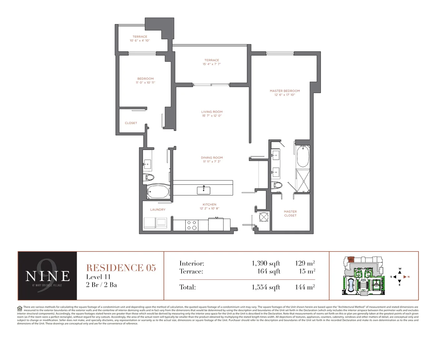 NINE at Mary Brickell Village floor plan Plan 2
