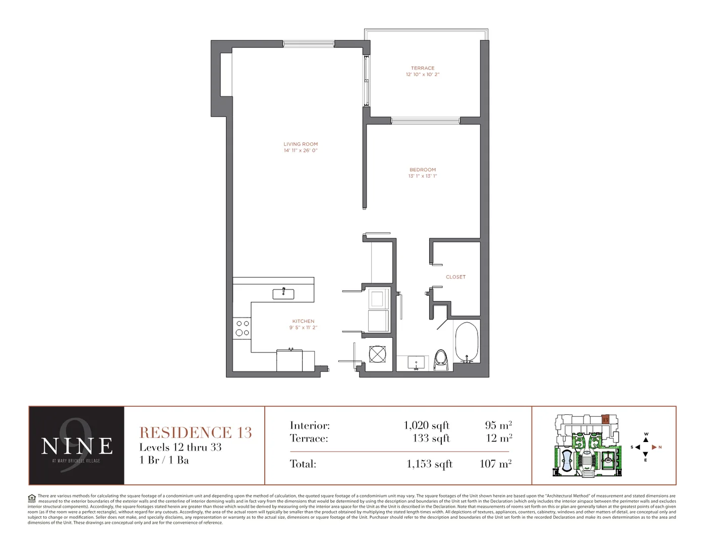 NINE at Mary Brickell Village floor plan Plan 22
