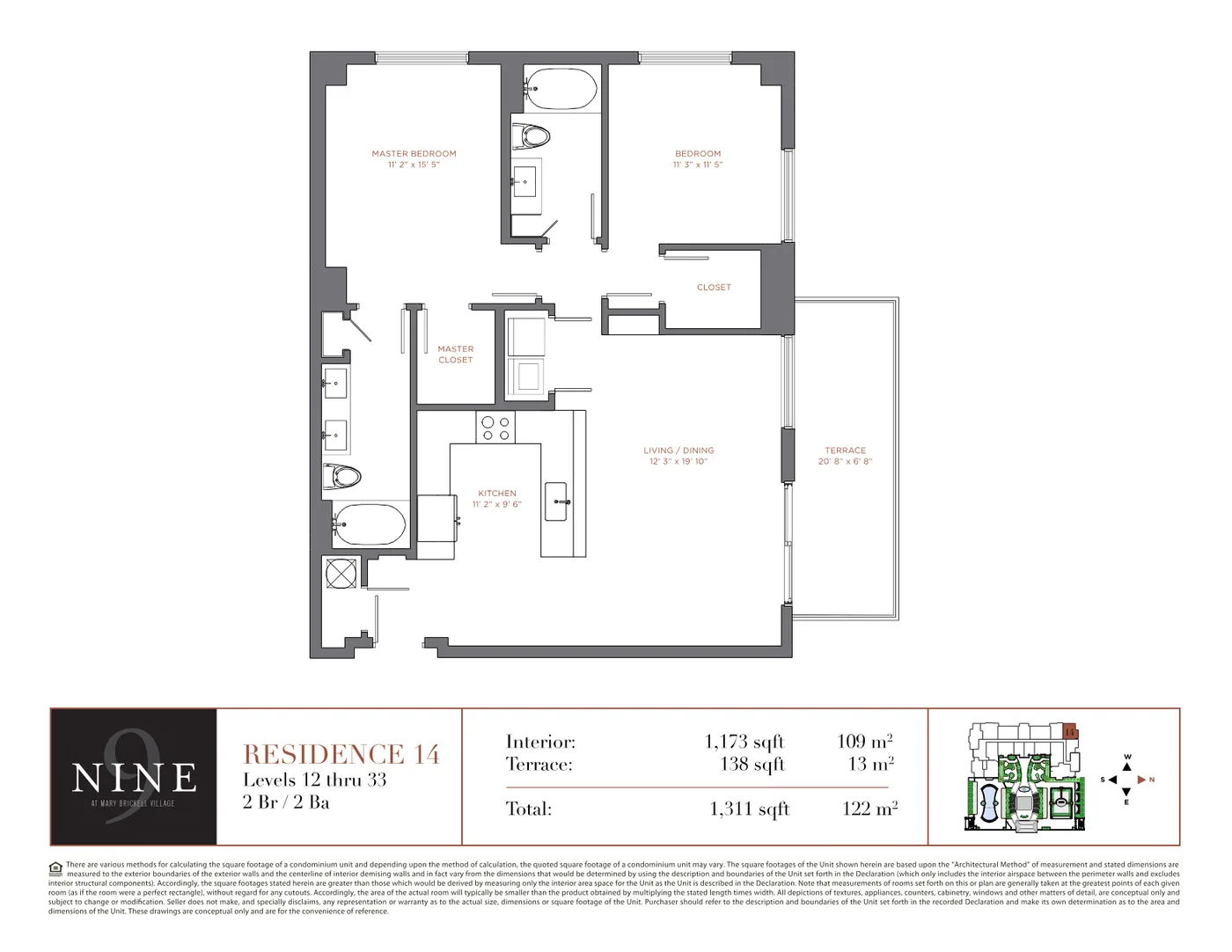 NINE at Mary Brickell Village floor plan Plan 23