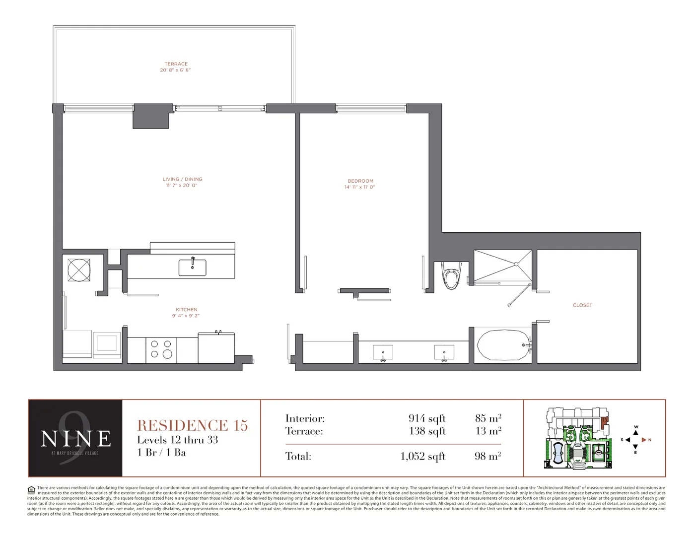 NINE at Mary Brickell Village floor plan Plan 24