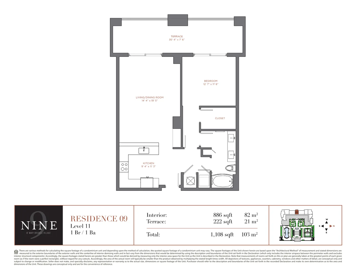 NINE at Mary Brickell Village floor plan Plan 4