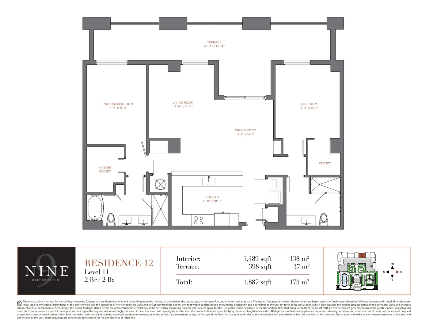 NINE at Mary Brickell Village floor plan Plan 5