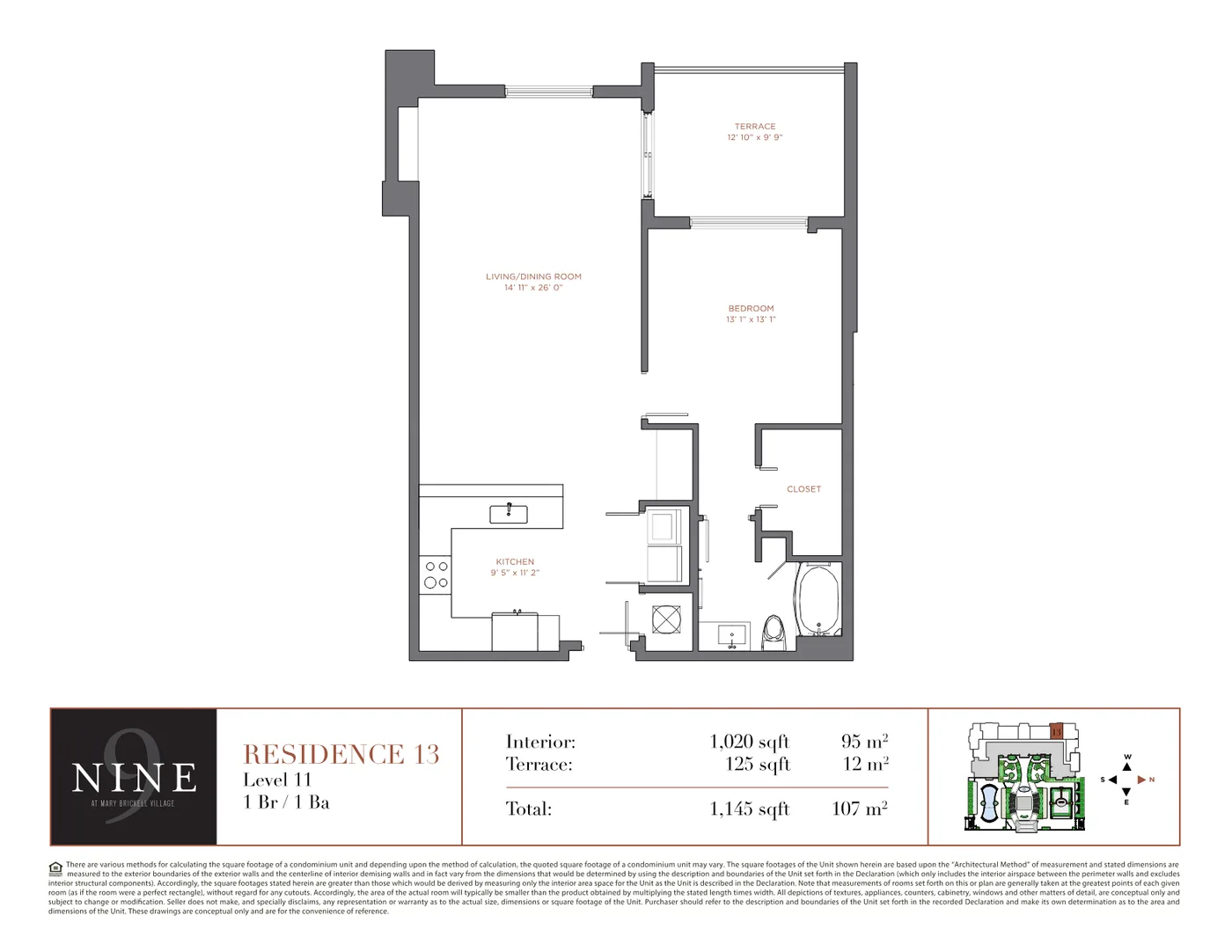 NINE at Mary Brickell Village floor plan Plan 6