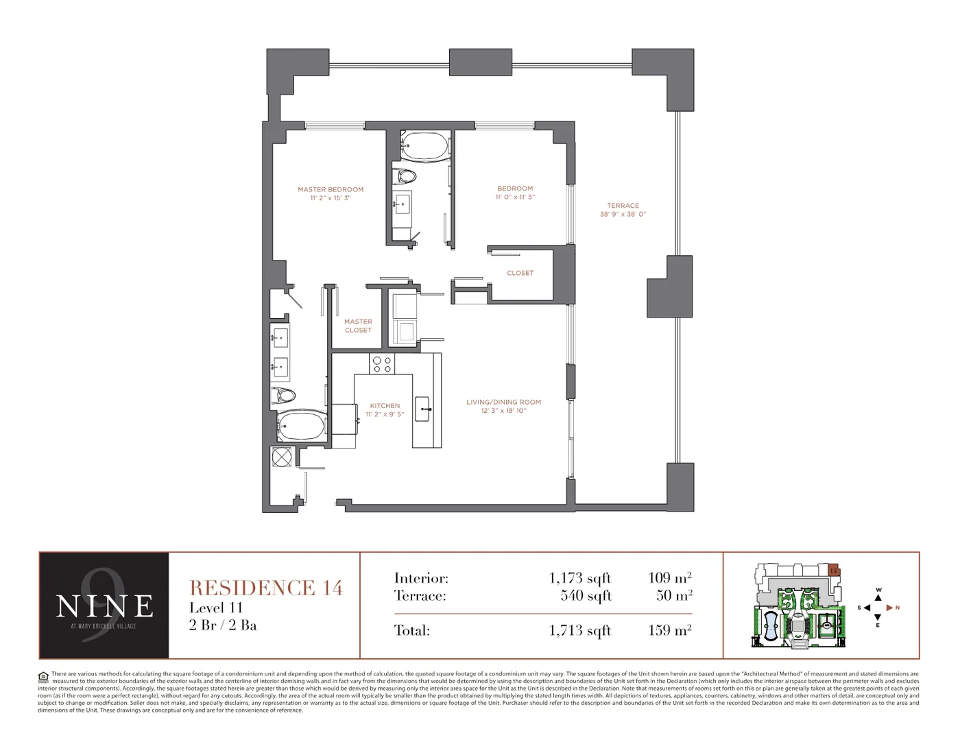 NINE at Mary Brickell Village floor plan Plan 7