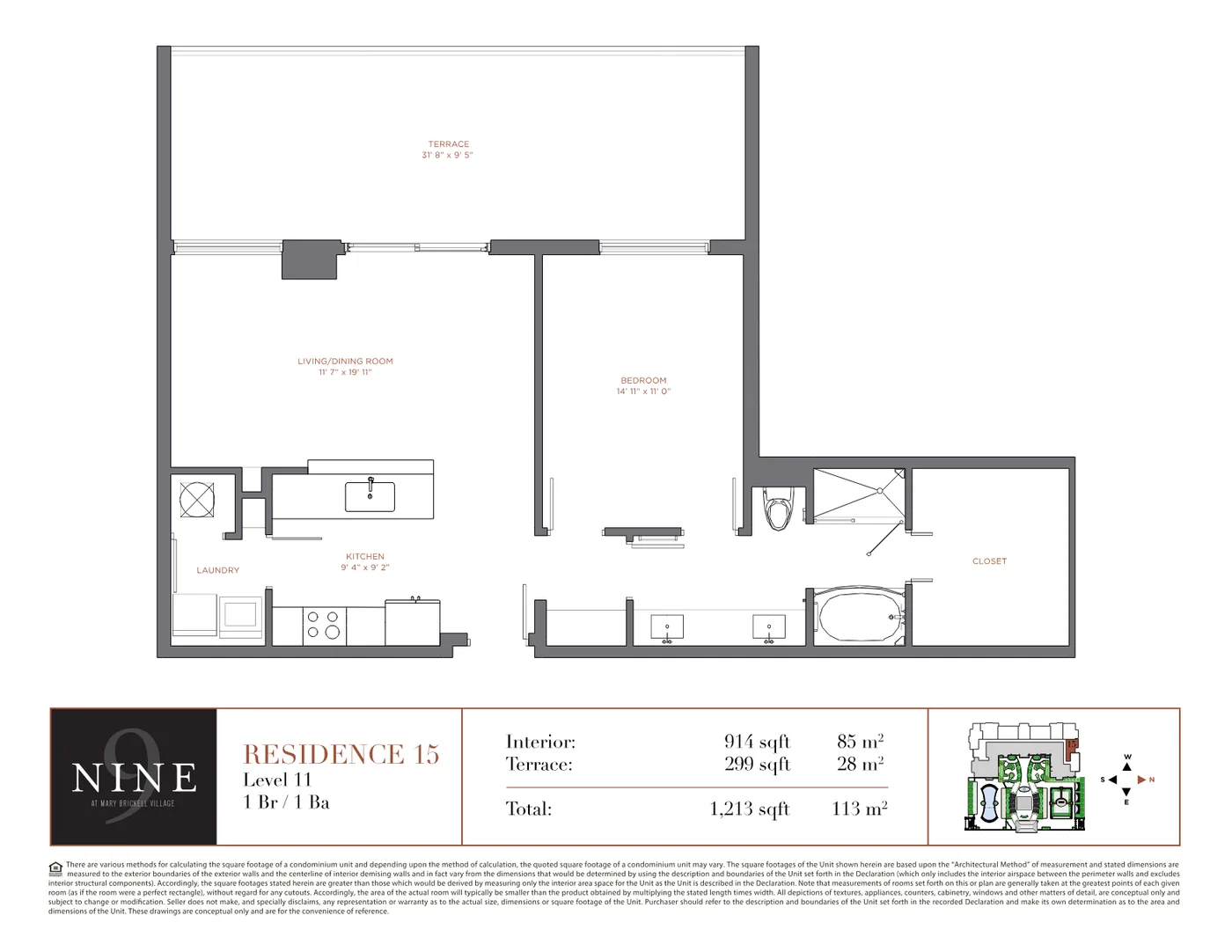 NINE at Mary Brickell Village floor plan Plan 8