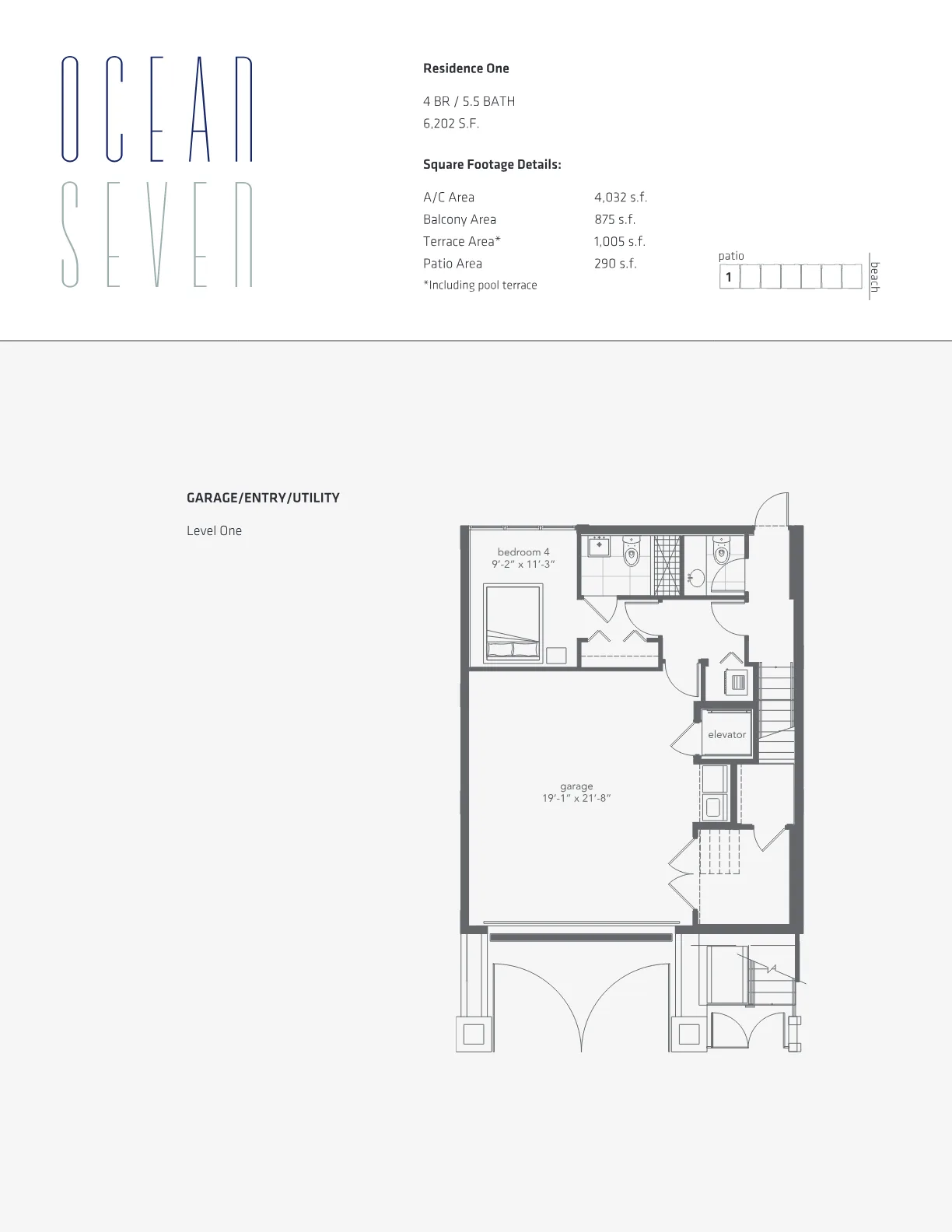 Ocean Seven floor plan Plan 1