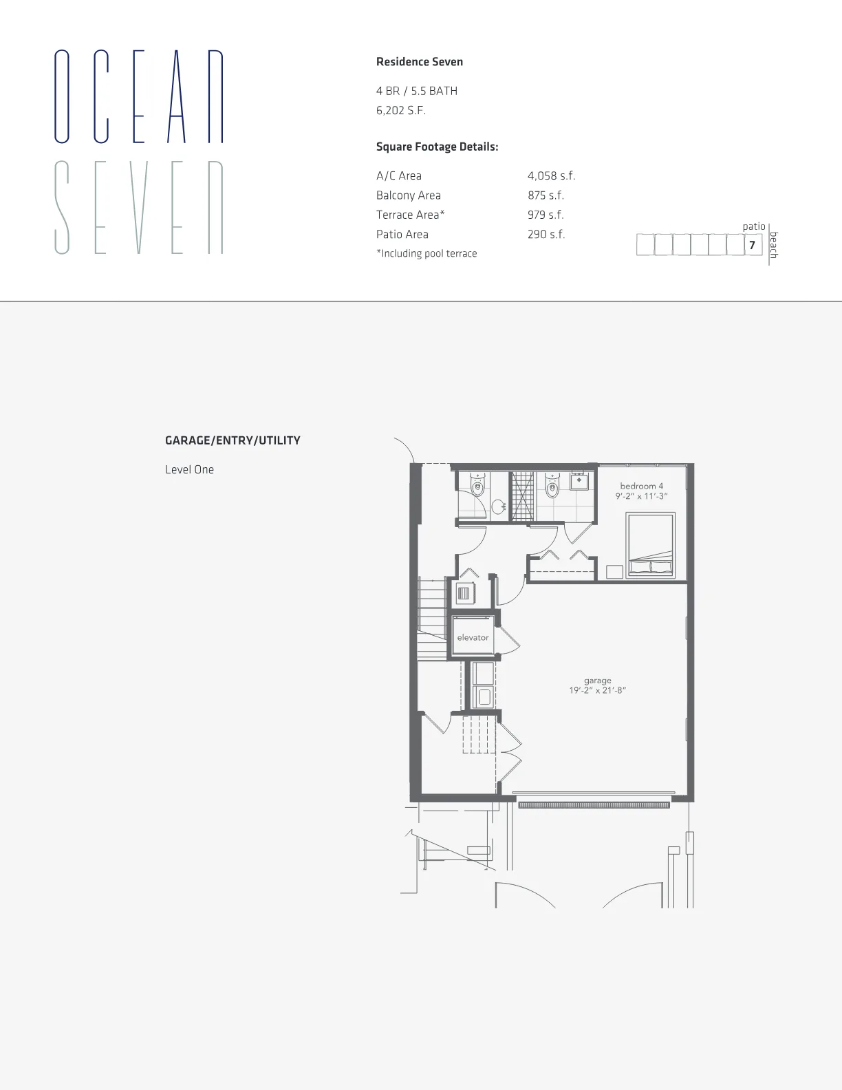 Ocean Seven floor plan Plan 19