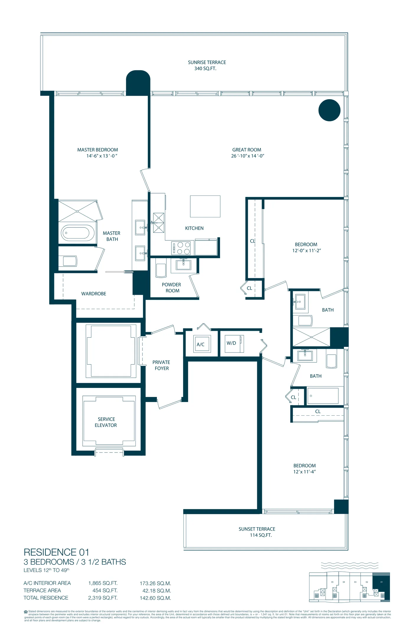 One Paraiso floor plan Plan 1