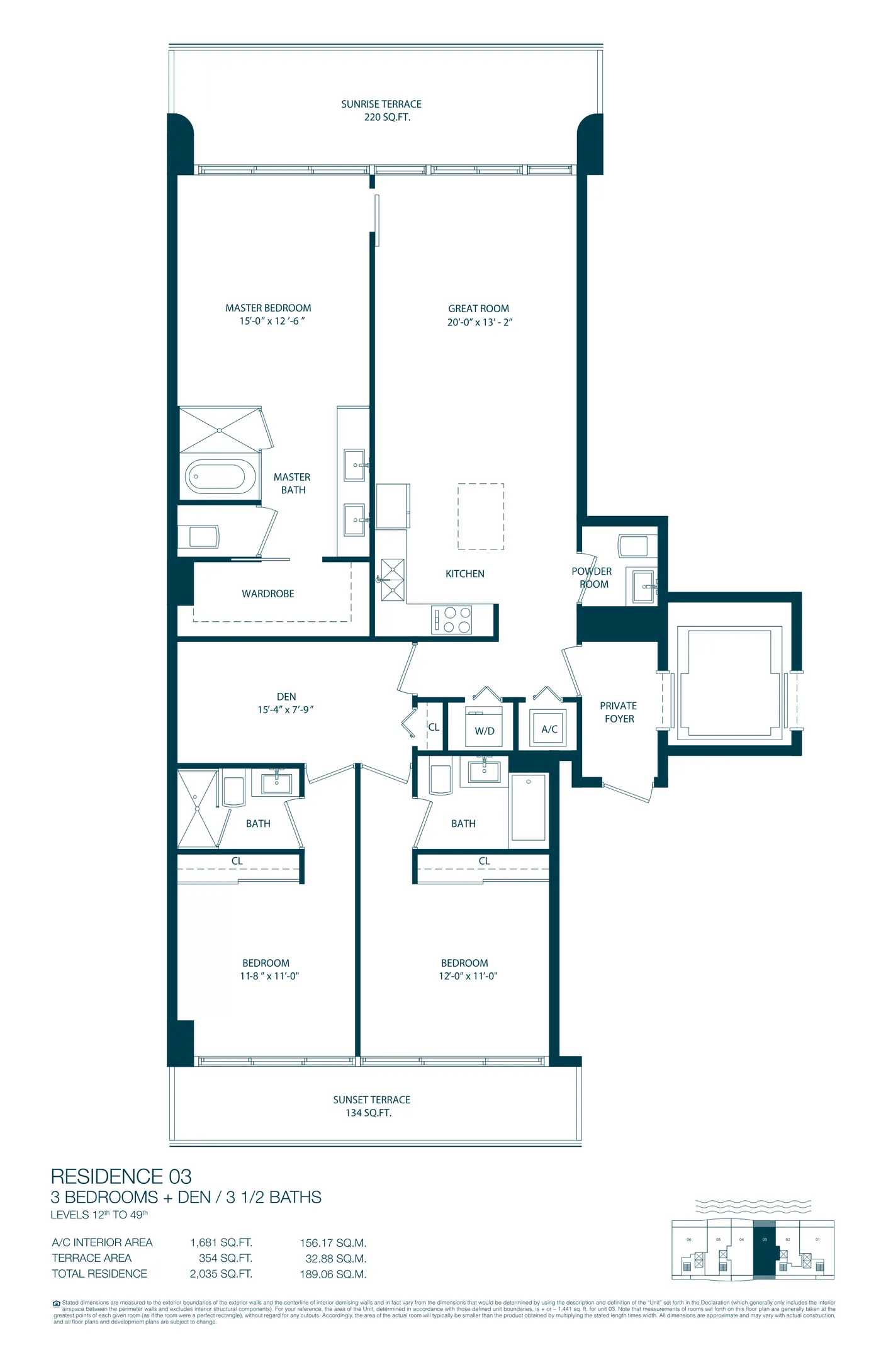 One Paraiso floor plan Plan 3