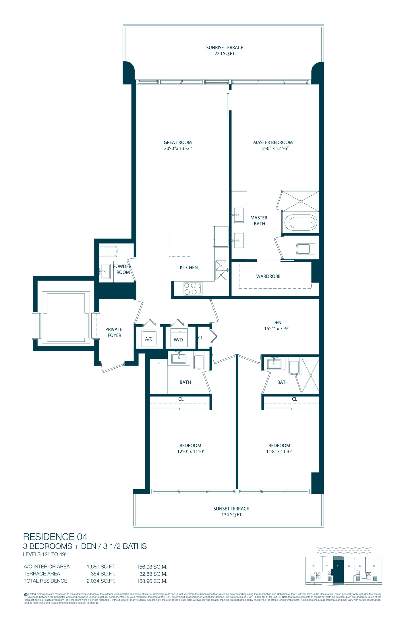 One Paraiso floor plan Plan 4