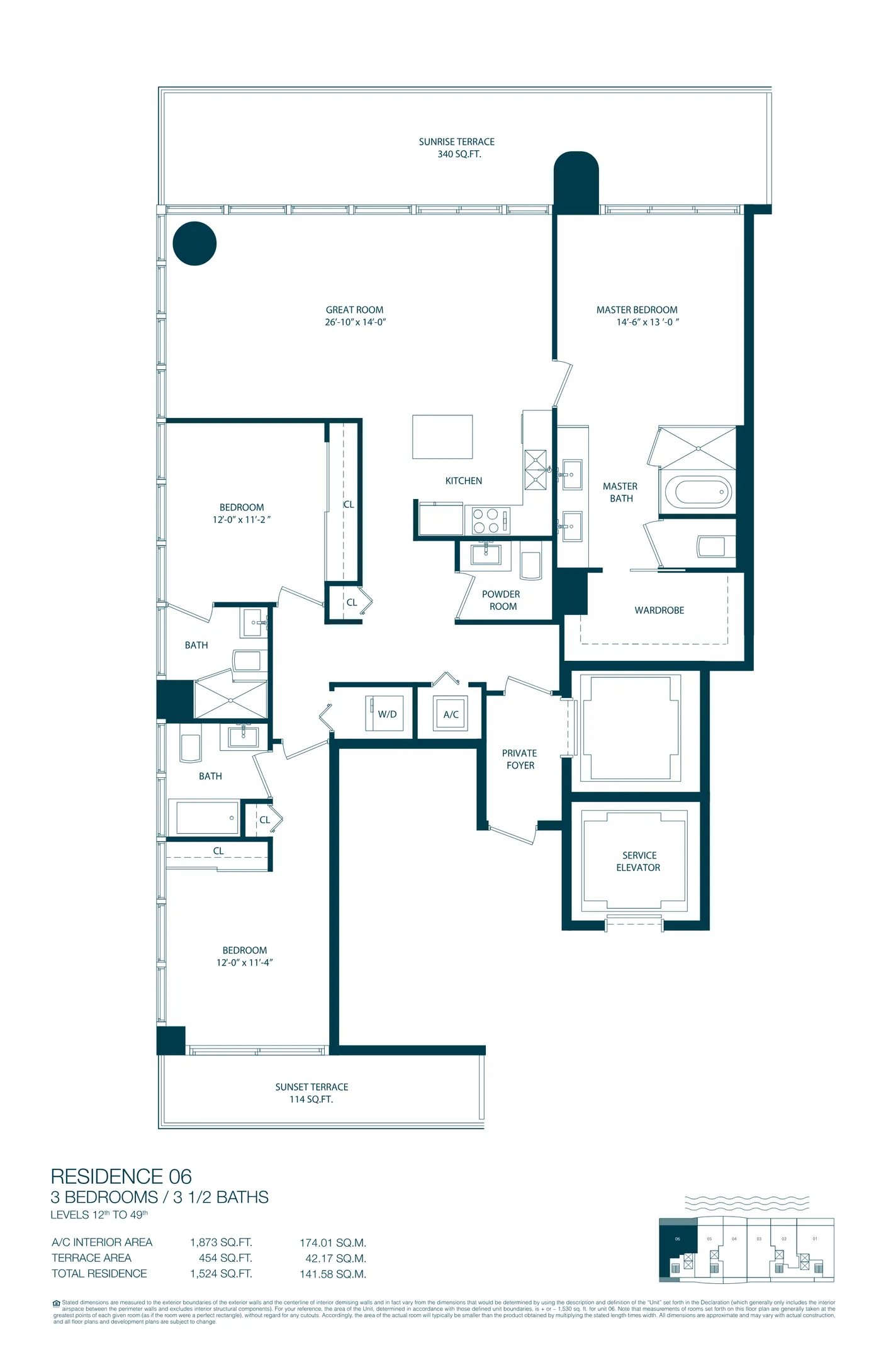 One Paraiso floor plan Plan 6
