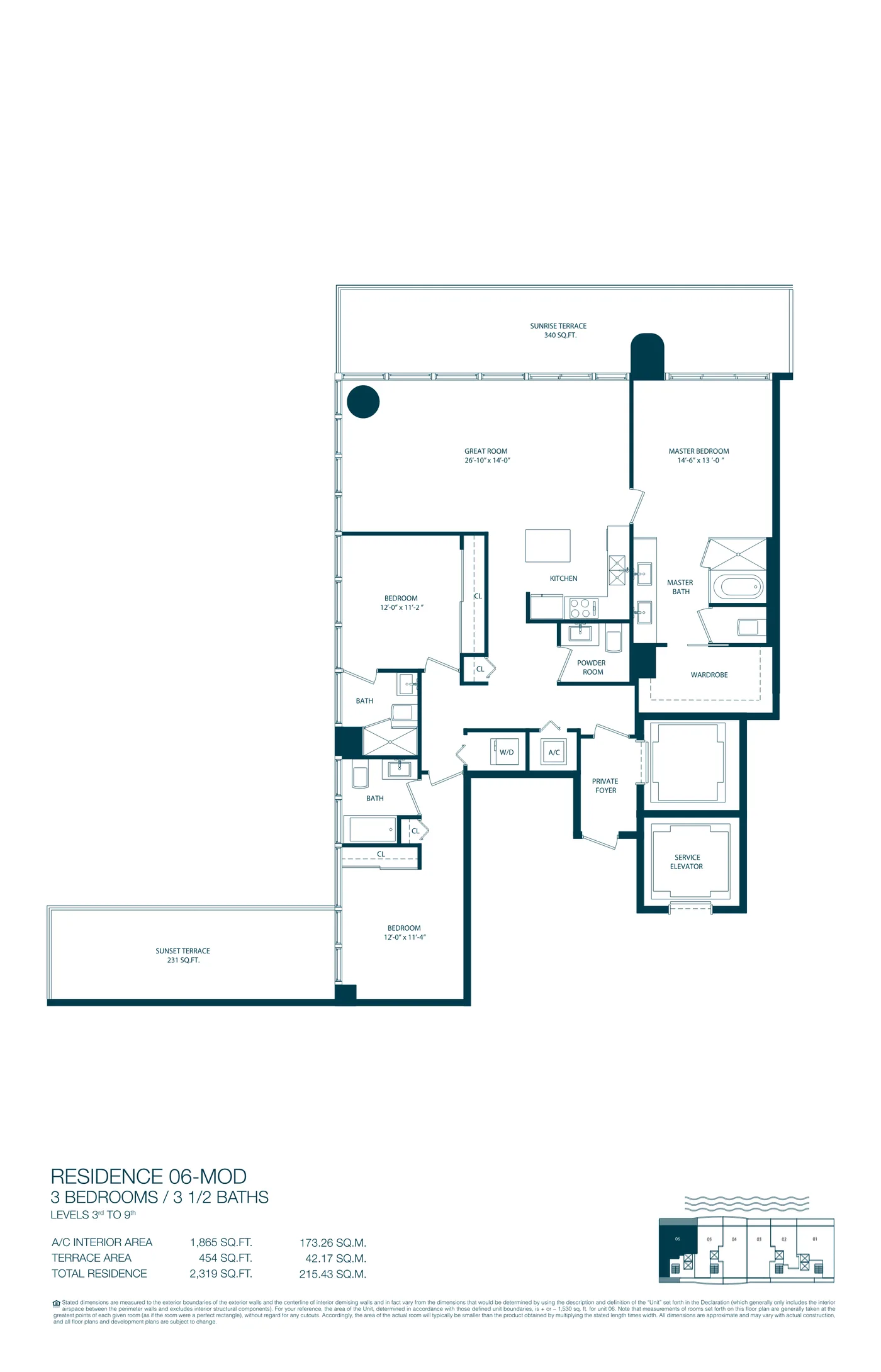One Paraiso floor plan Plan 7