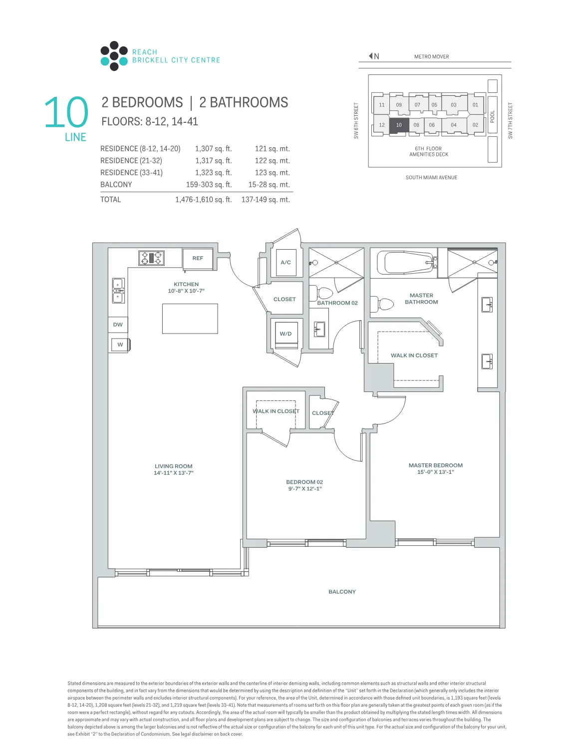 Brickell City Centre – Reach floor plan Plan 10