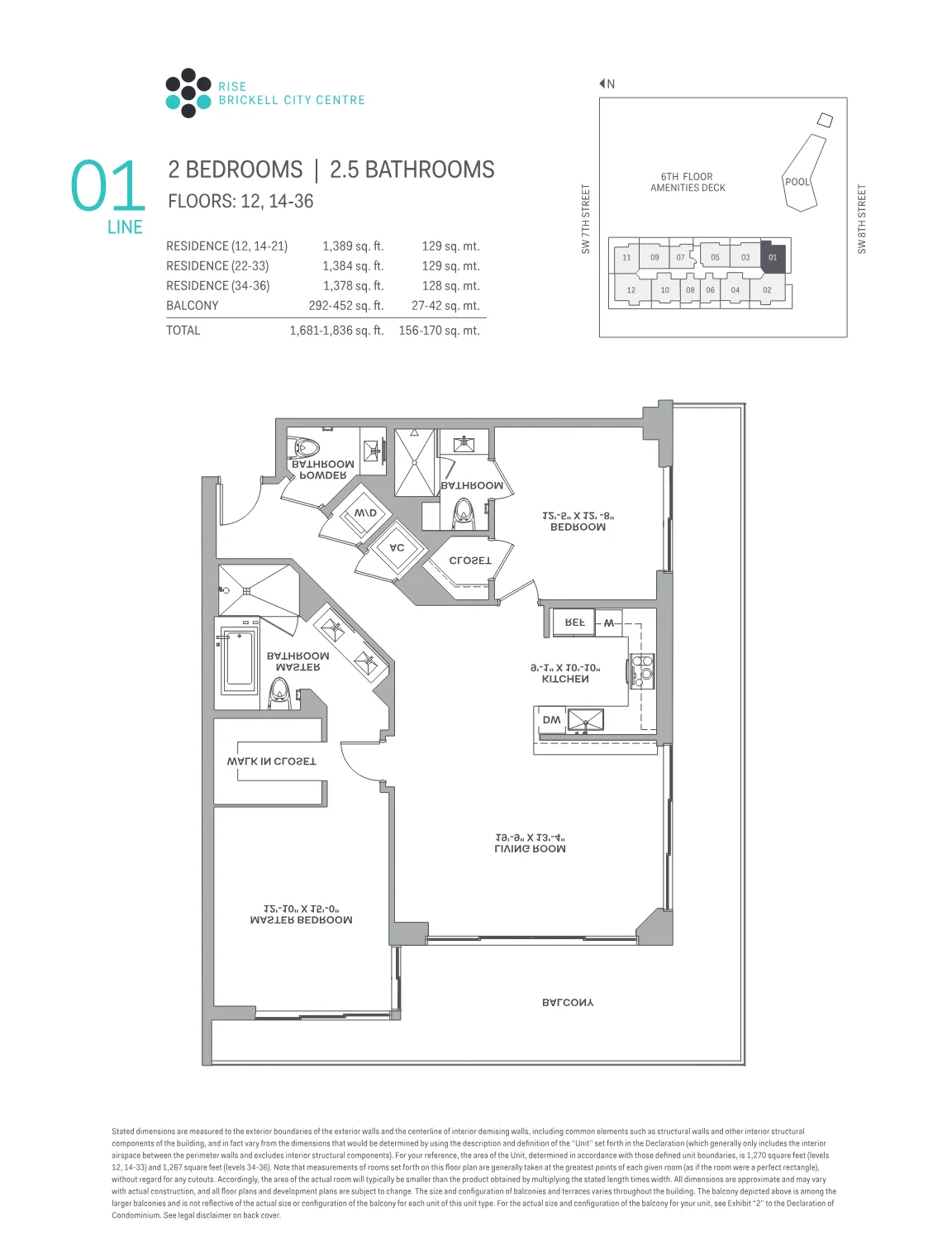 Brickell City Centre – Rise floor plan Plan 1