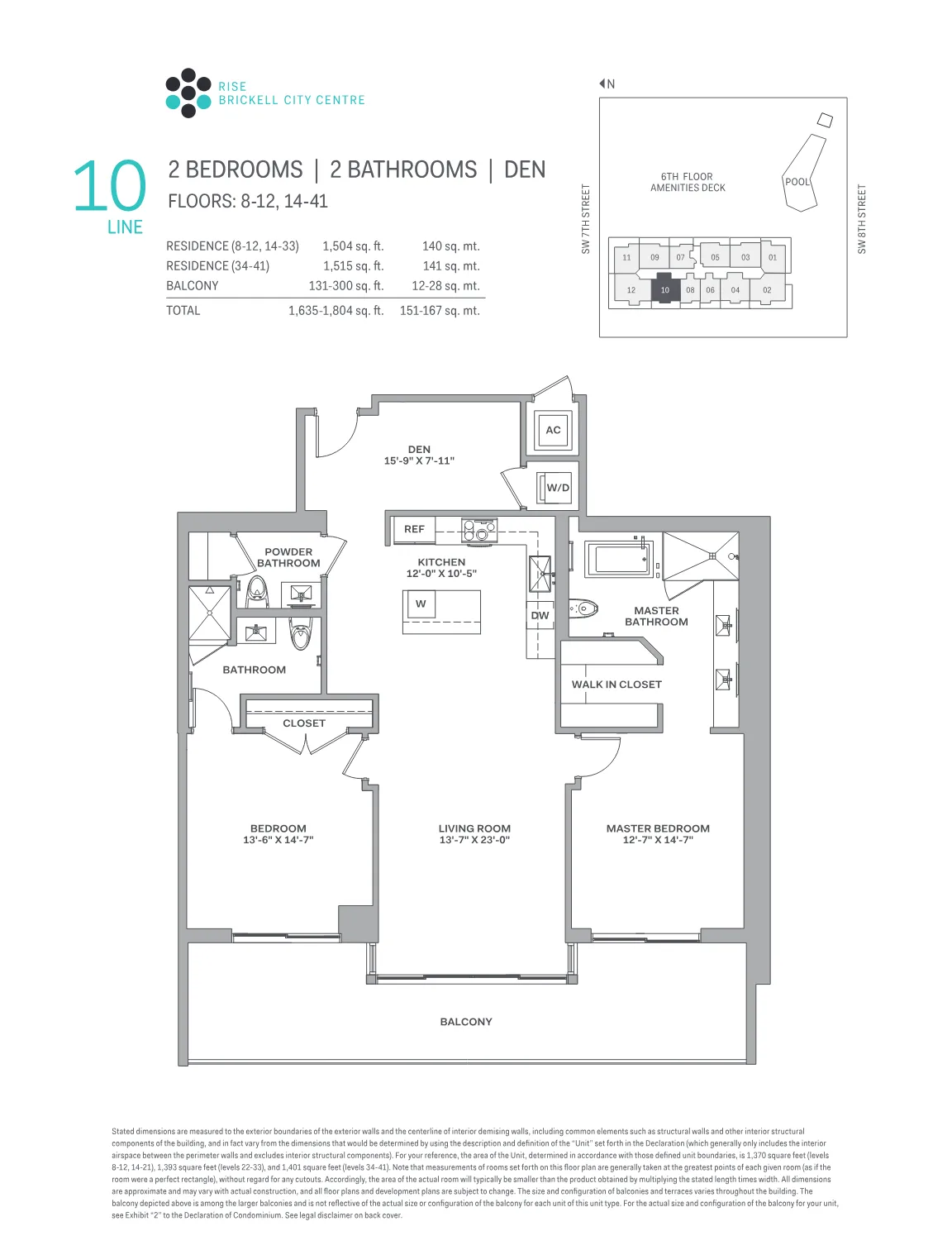 Brickell City Centre – Rise floor plan Plan 10