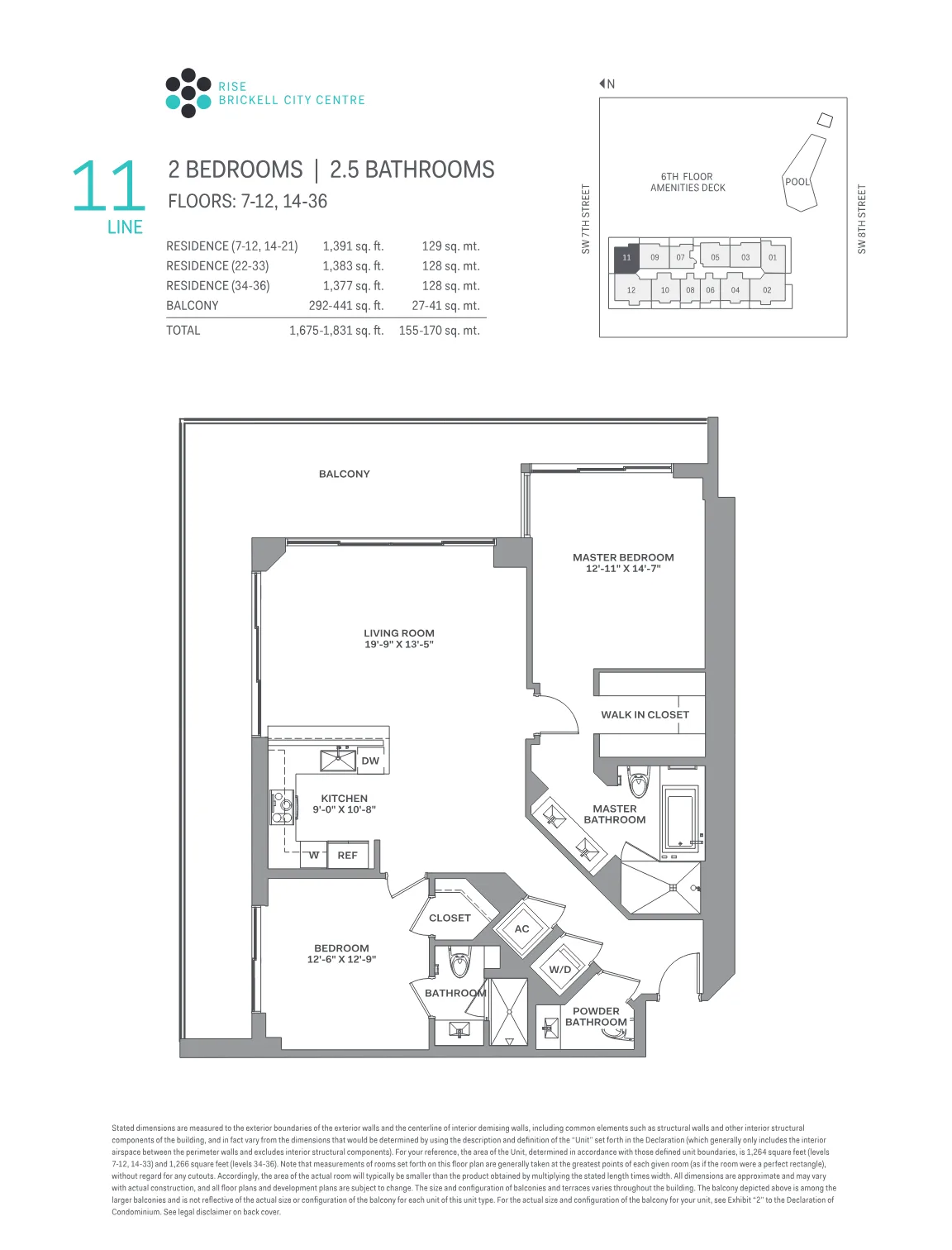 Brickell City Centre – Rise floor plan Plan 11