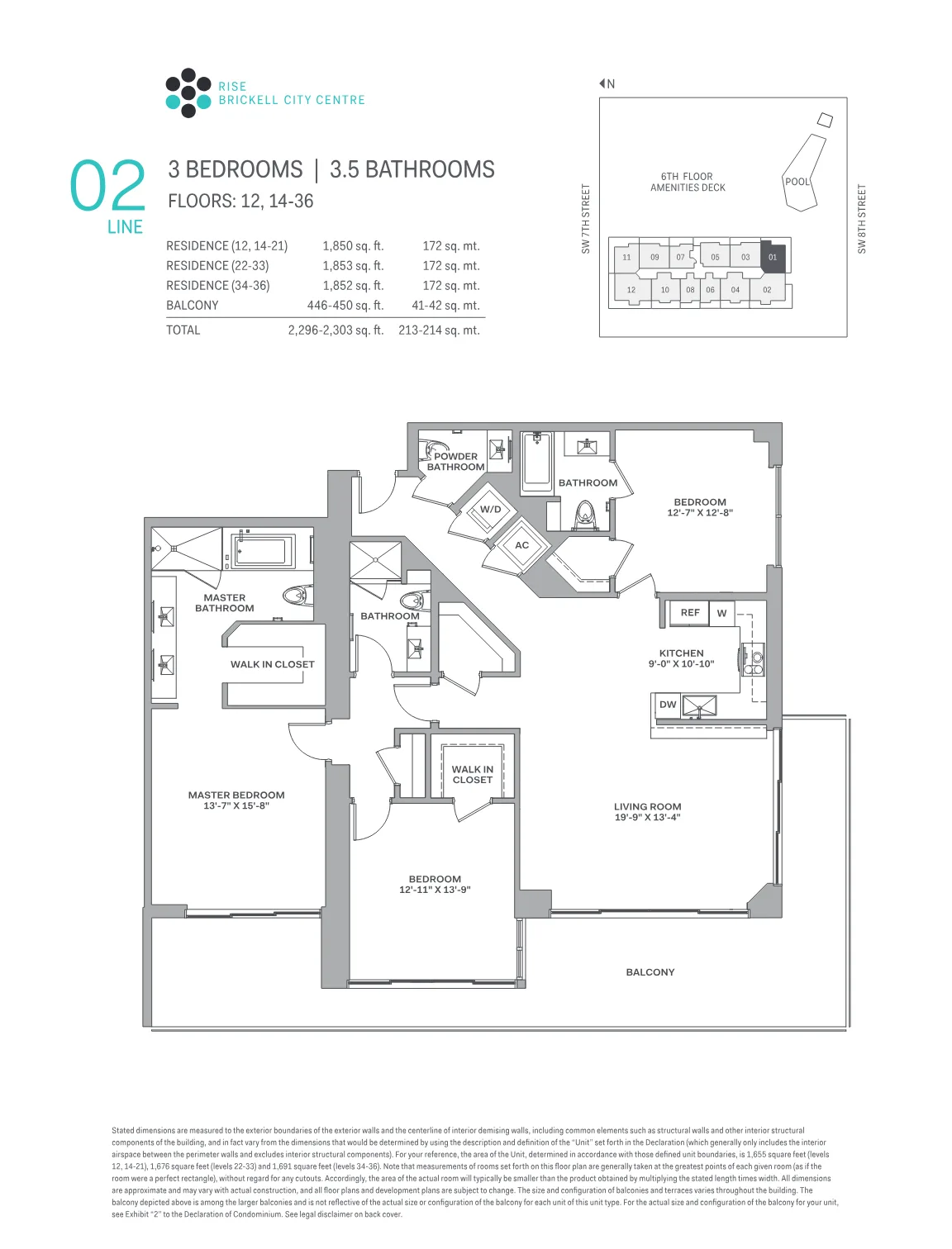 Brickell City Centre – Rise floor plan Plan 2