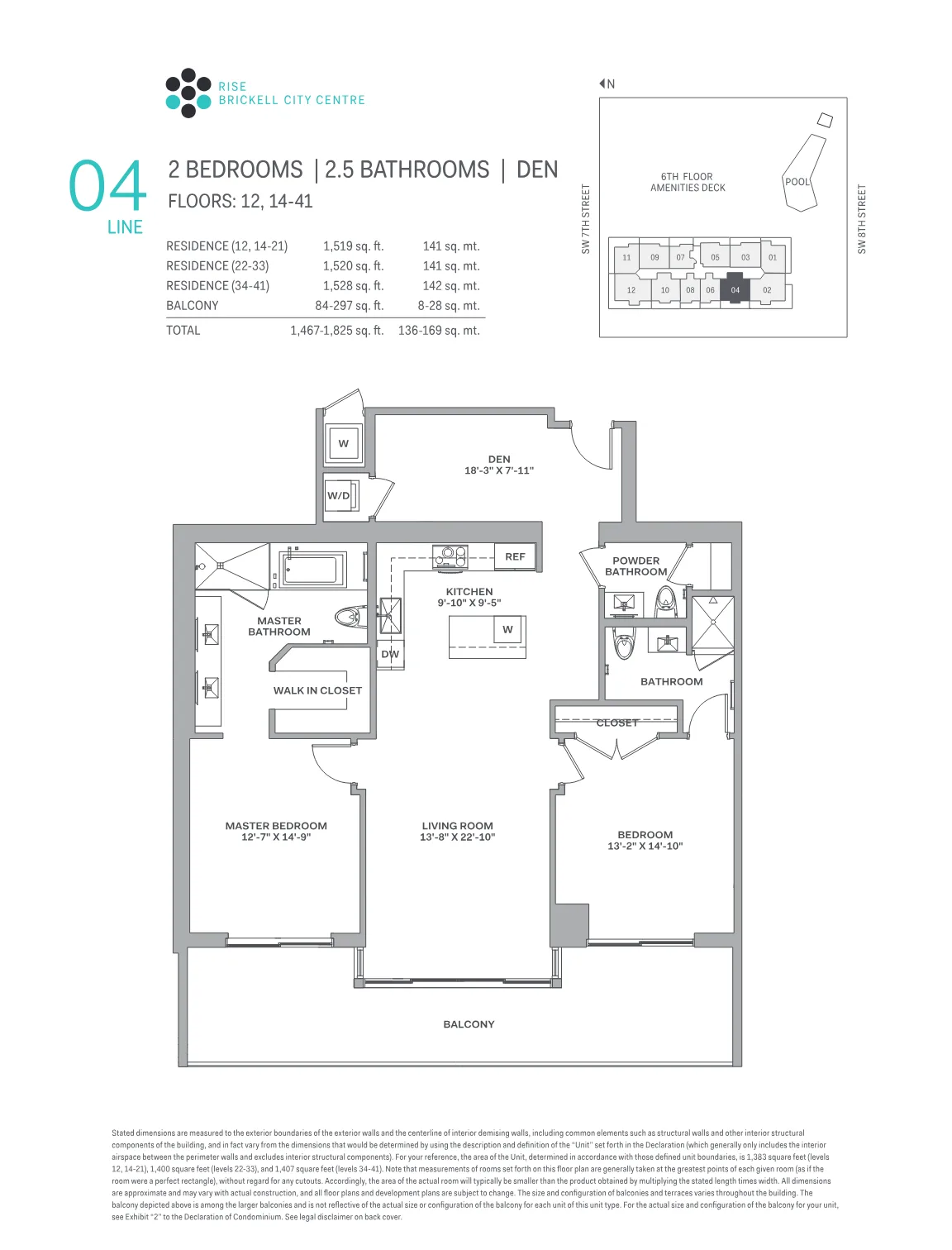 Brickell City Centre – Rise floor plan Plan 4