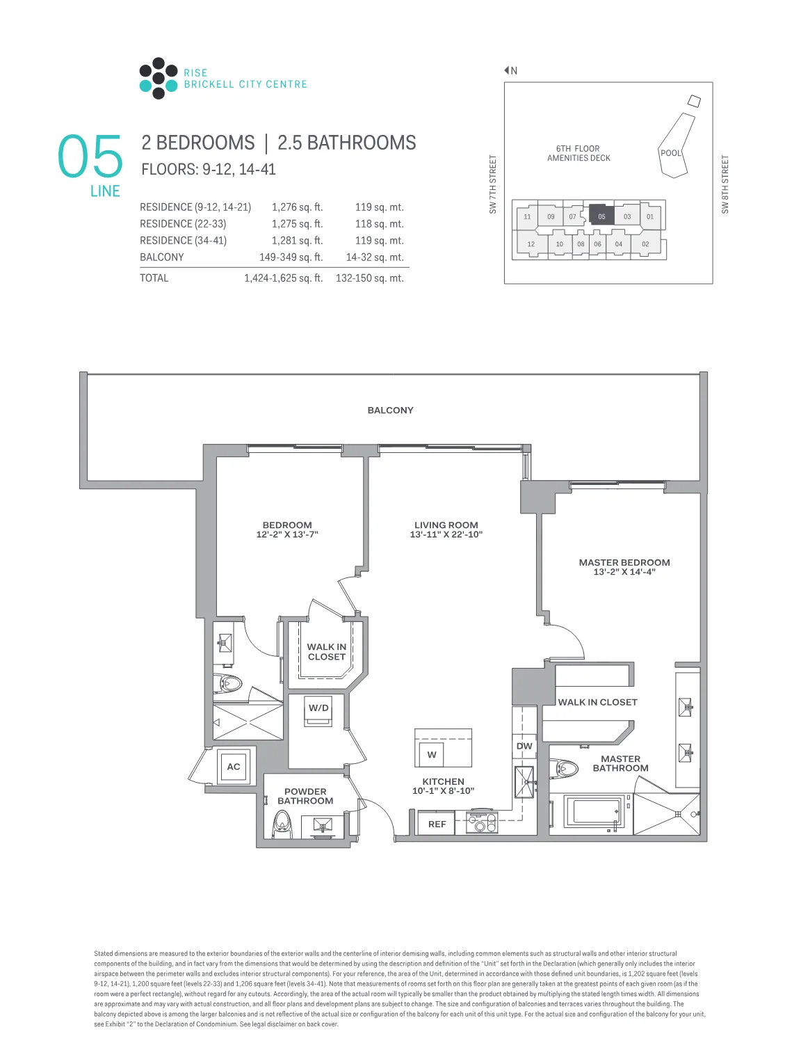Brickell City Centre – Rise floor plan Plan 5