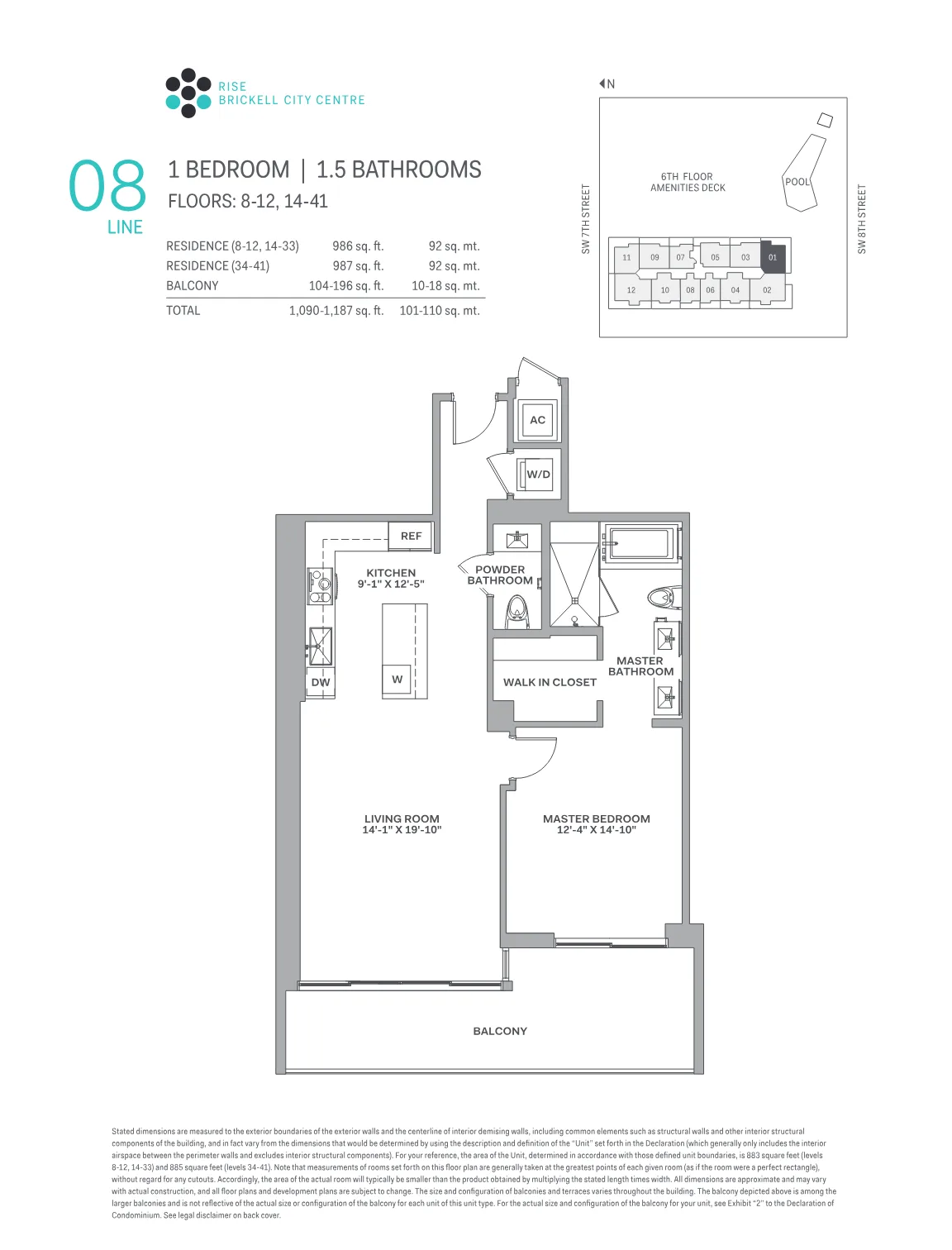 Brickell City Centre – Rise floor plan Plan 8