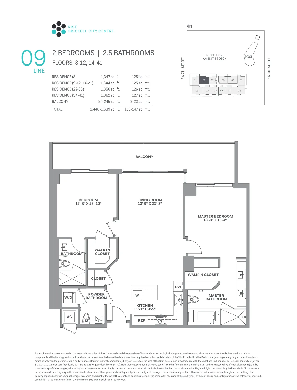 Brickell City Centre – Rise floor plan Plan 9