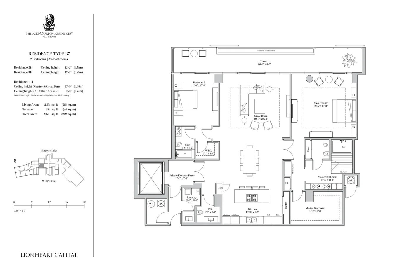 The Ritz-Carlton Residences, Miami Beach floor plan Plan 20