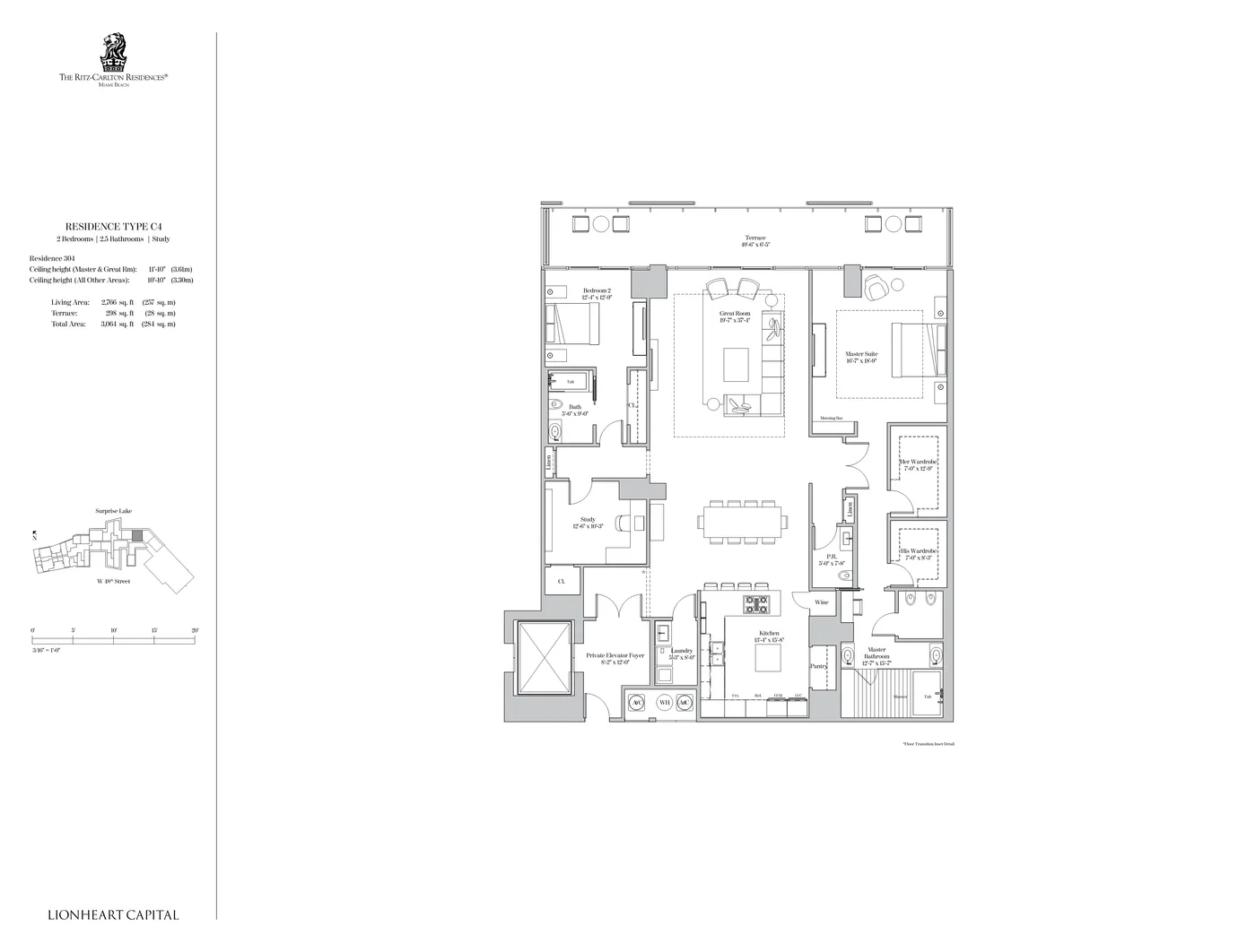 The Ritz-Carlton Residences, Miami Beach floor plan Plan 28
