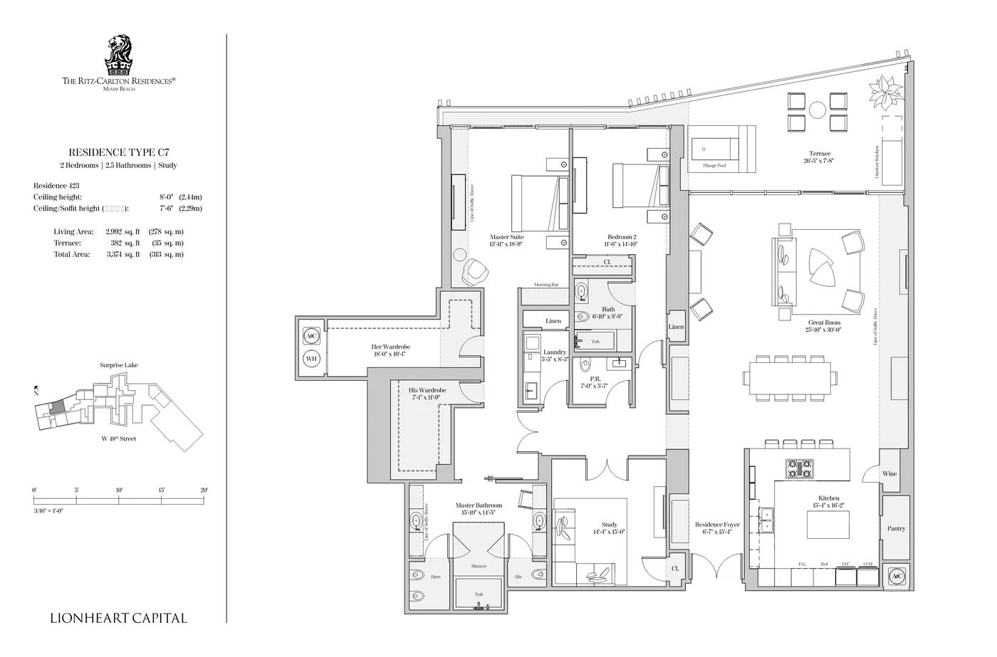 The Ritz-Carlton Residences, Miami Beach floor plan Plan 34