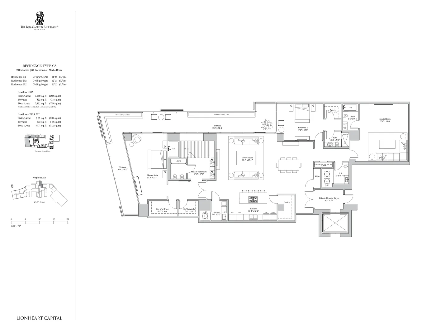 The Ritz-Carlton Residences, Miami Beach floor plan Plan 36