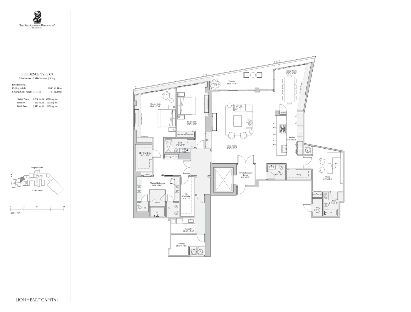 The Ritz-Carlton Residences, Miami Beach floor plan Plan 38