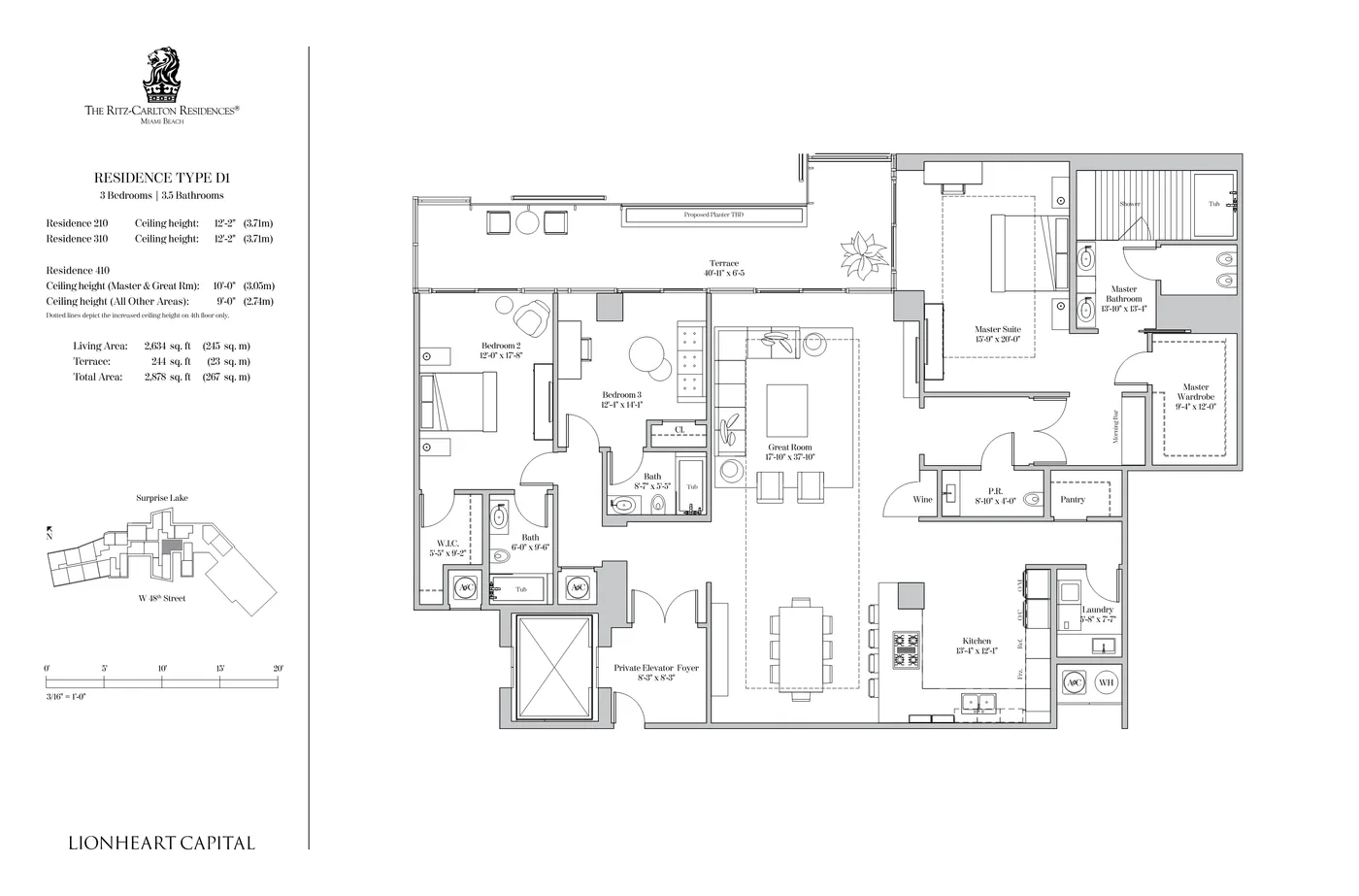 The Ritz-Carlton Residences, Miami Beach floor plan Plan 40