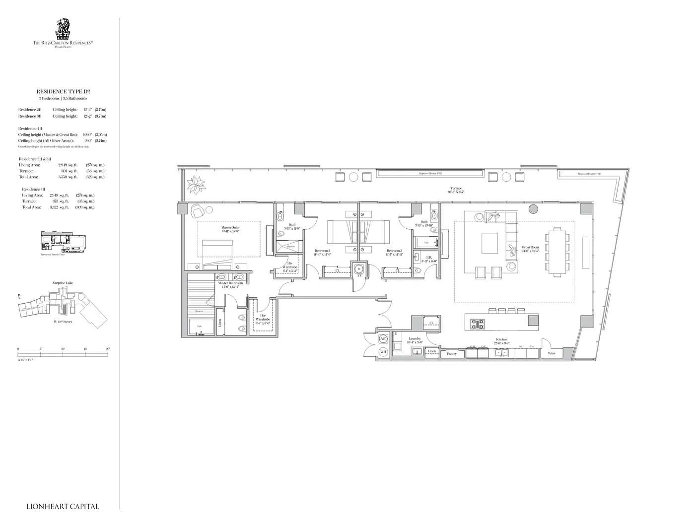 The Ritz-Carlton Residences, Miami Beach floor plan Plan 42