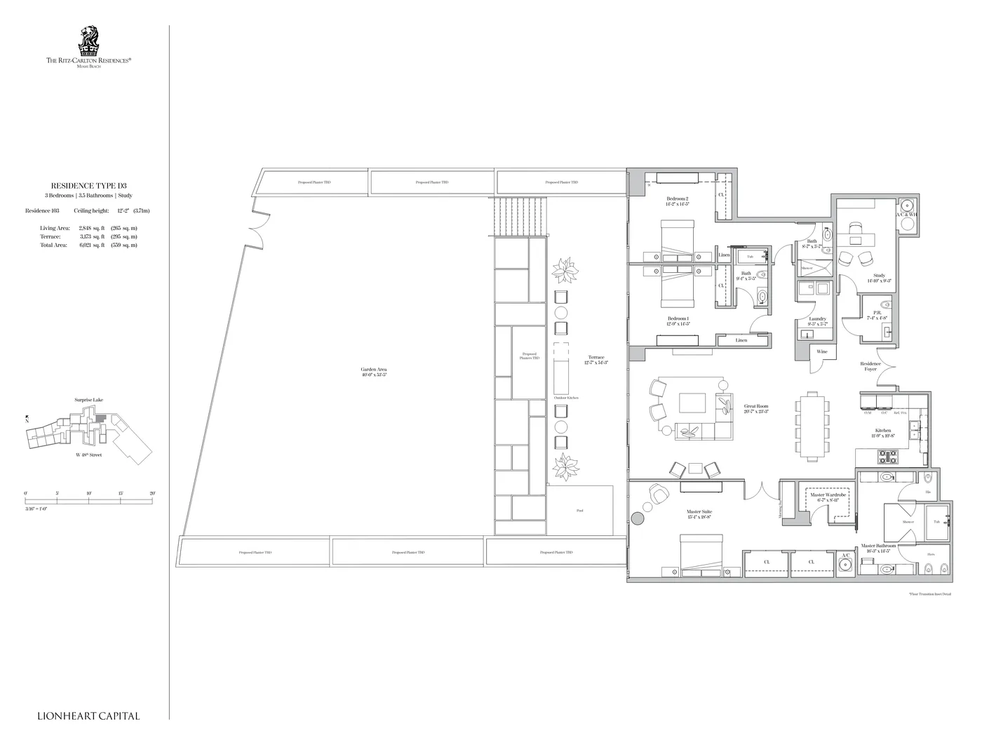 The Ritz-Carlton Residences, Miami Beach floor plan Plan 44