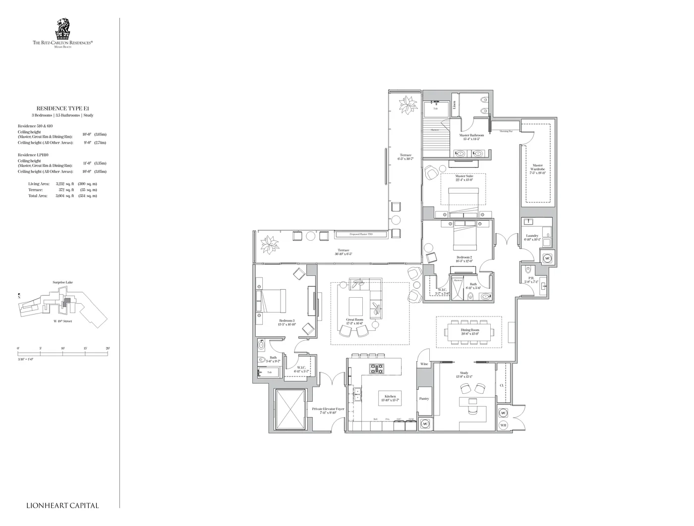 The Ritz-Carlton Residences, Miami Beach floor plan Plan 52