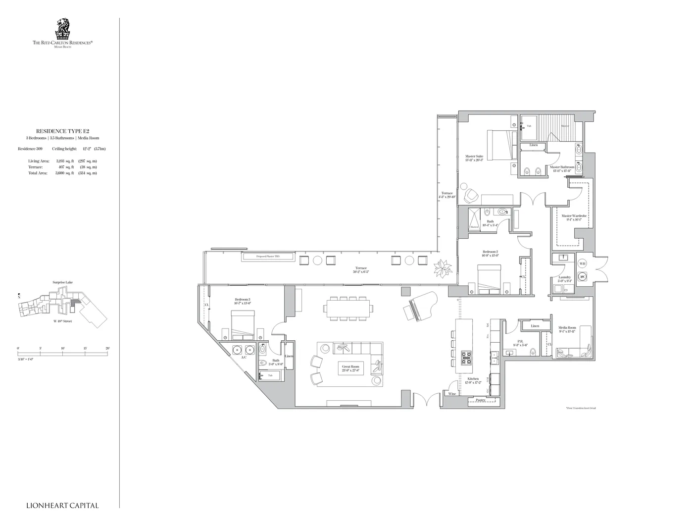 The Ritz-Carlton Residences, Miami Beach floor plan Plan 54